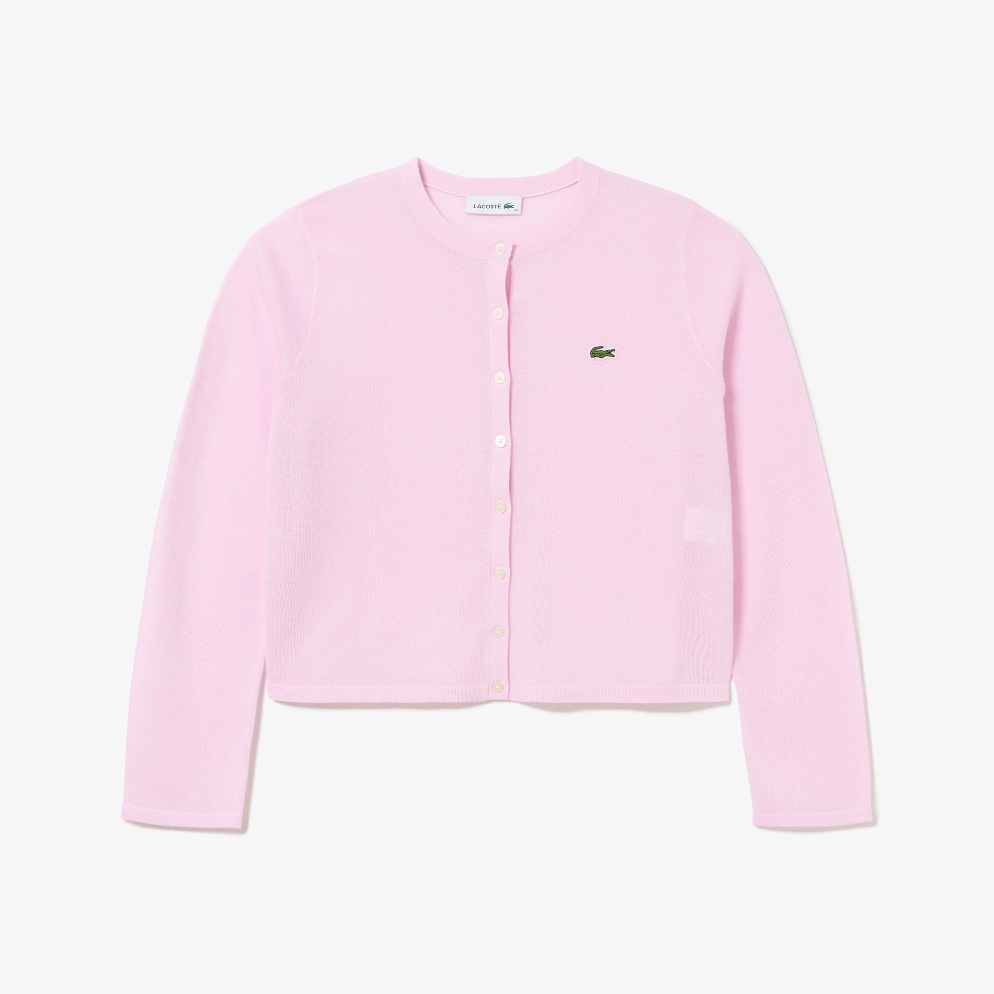 丸首ラメニットカーディガン