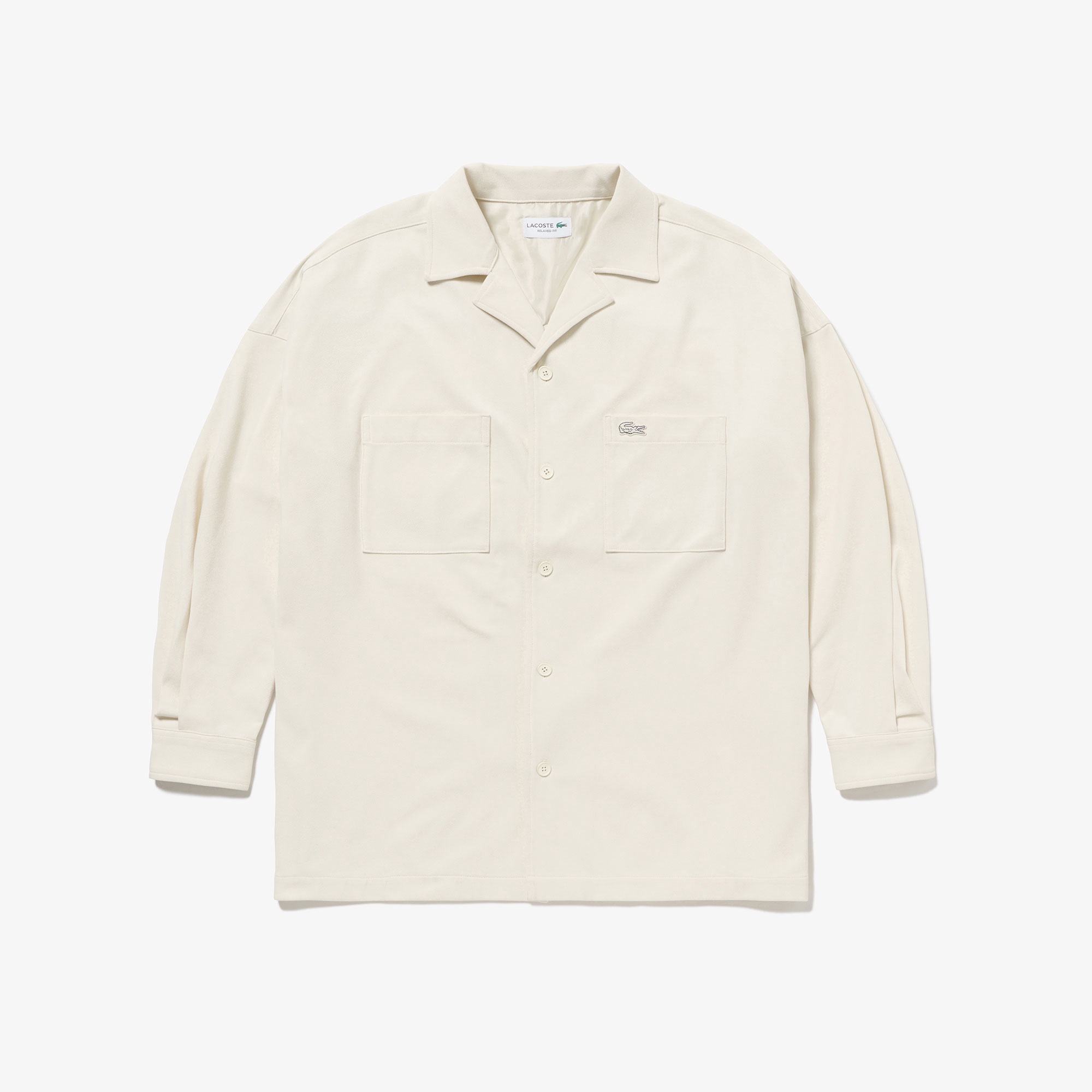 鹿の子地オープンカラーシャツジャケット