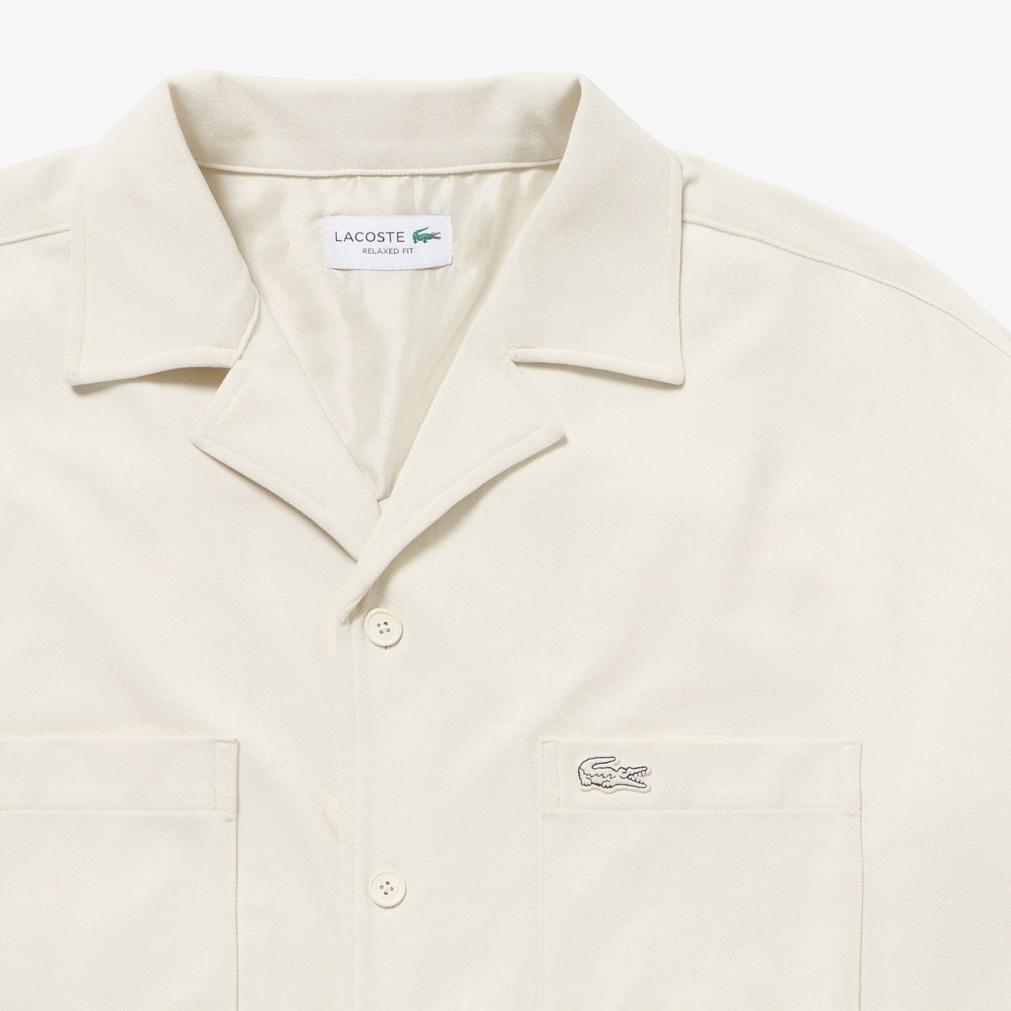 鹿の子地オープンカラーシャツジャケット