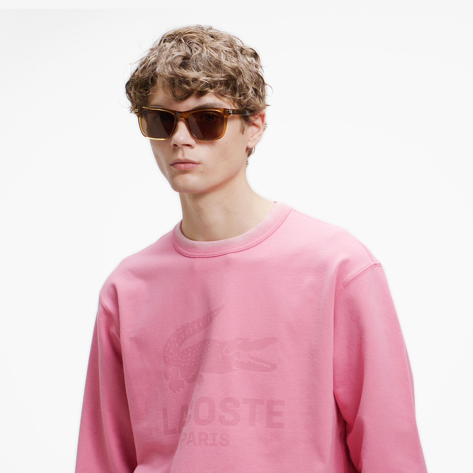 ビンテージエフェクト ロゴクルーネックスウェット