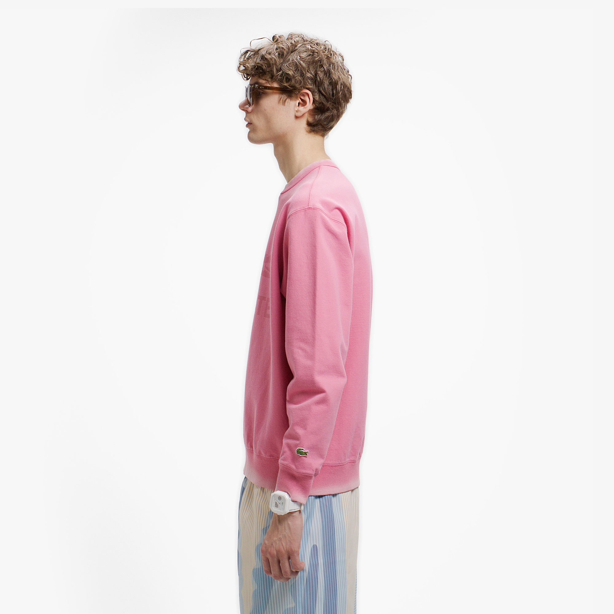 ビンテージエフェクト ロゴクルーネックスウェット