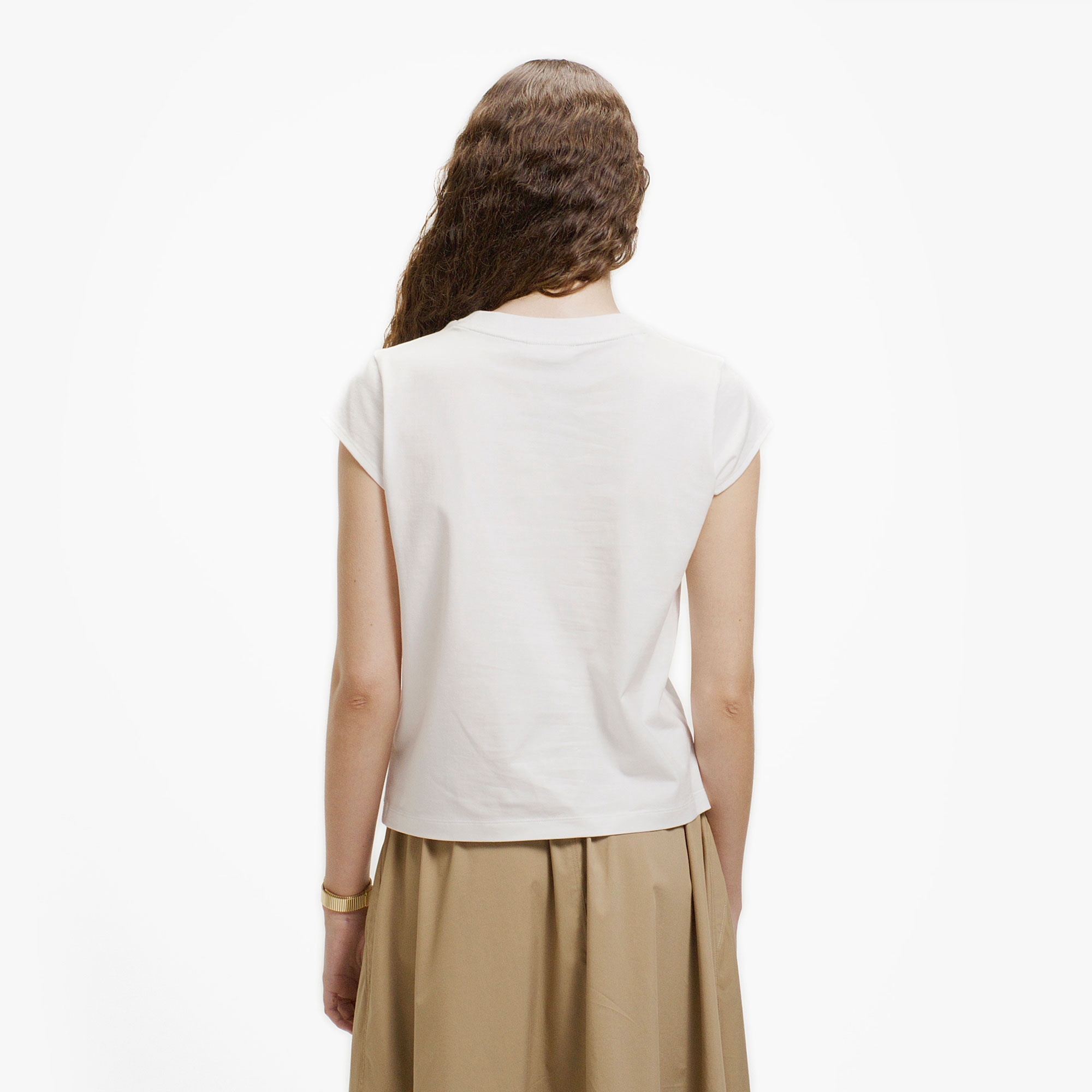 キャップスリーブTシャツ