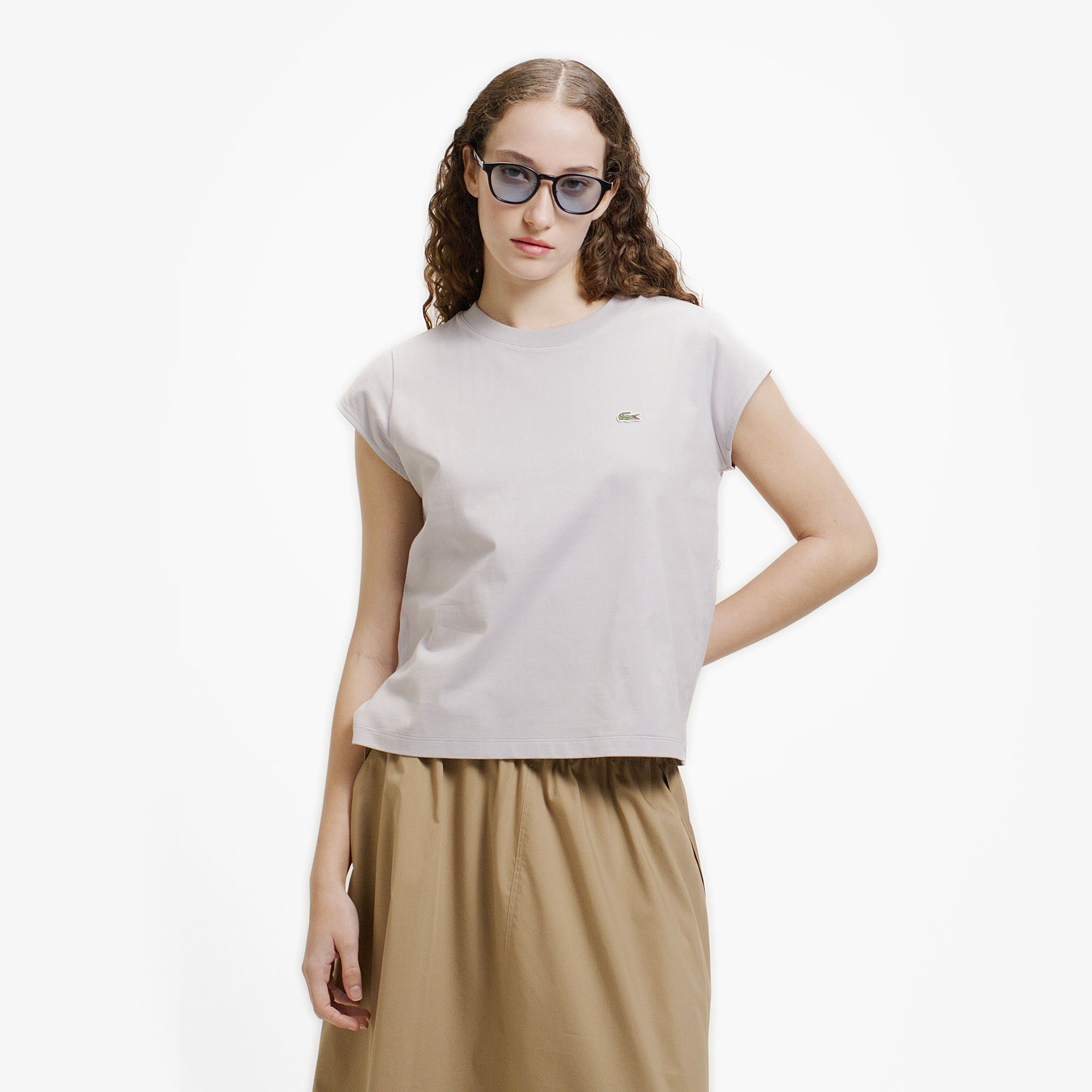 キャップスリーブTシャツ