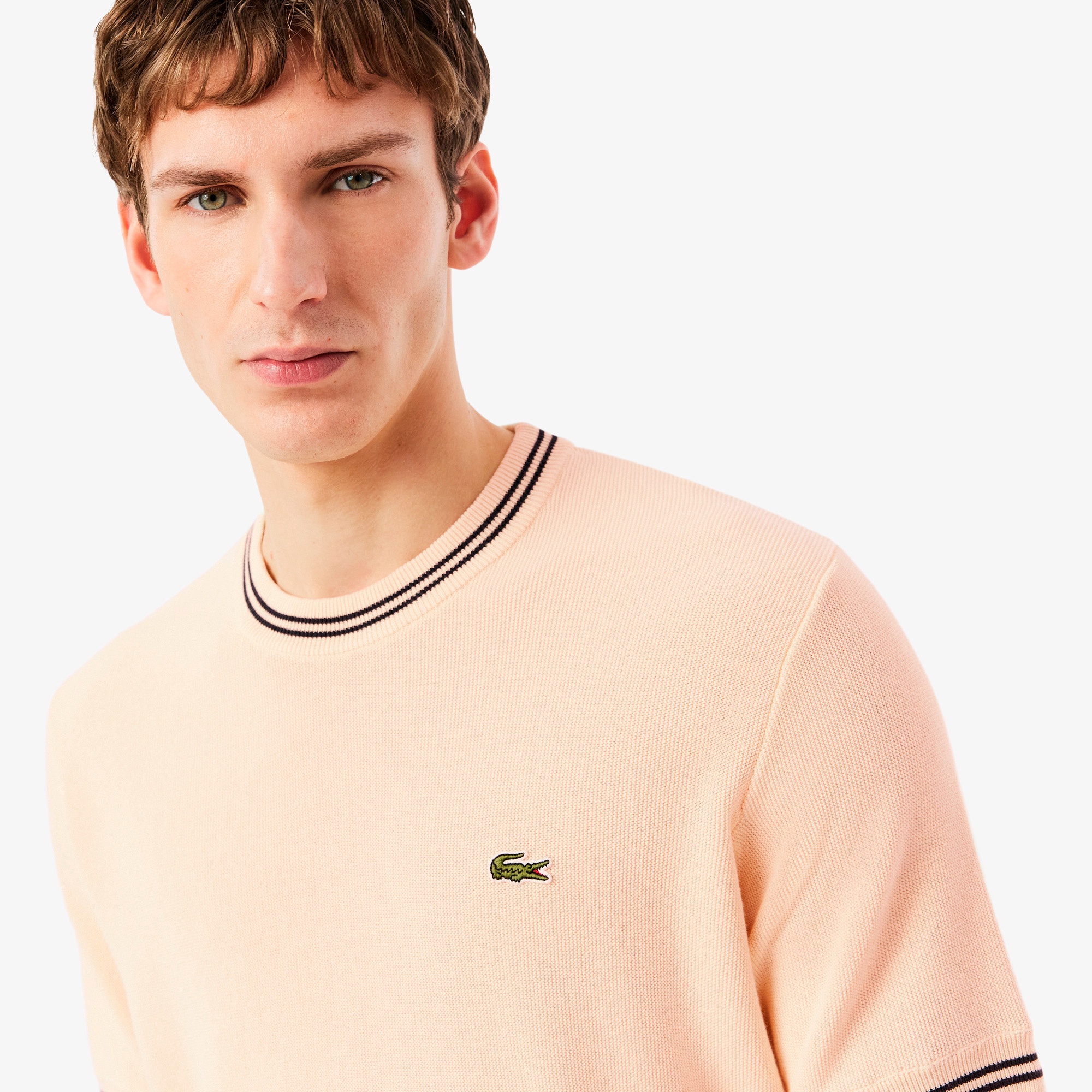 ラインリブニットTシャツ