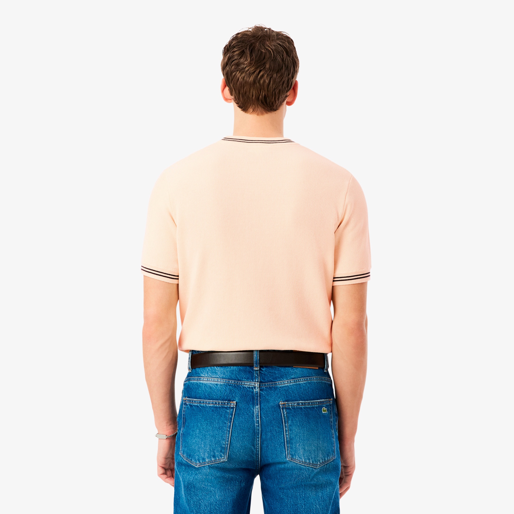 ラインリブニットTシャツ