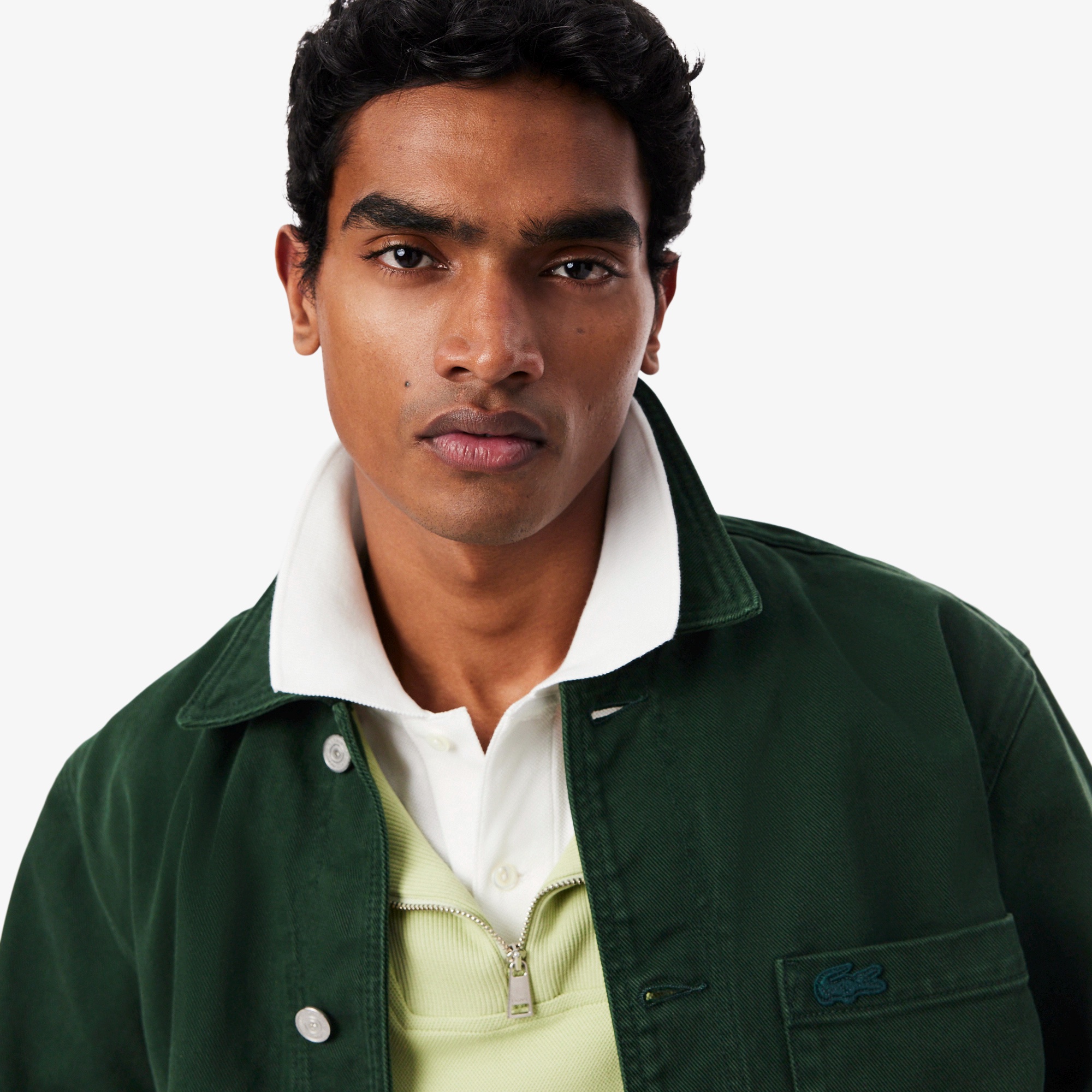 カラーデニムオーバーシャツ