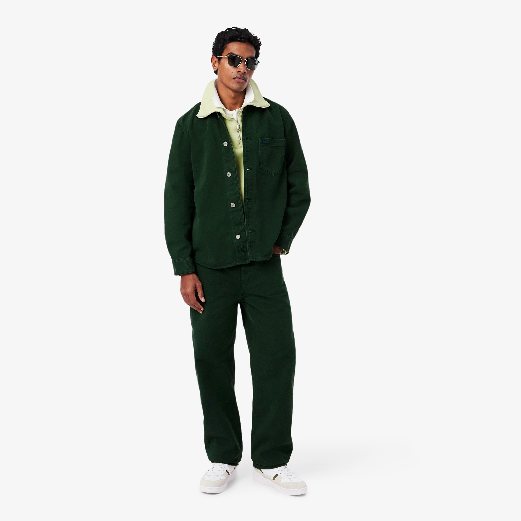 カラーデニムオーバーシャツ