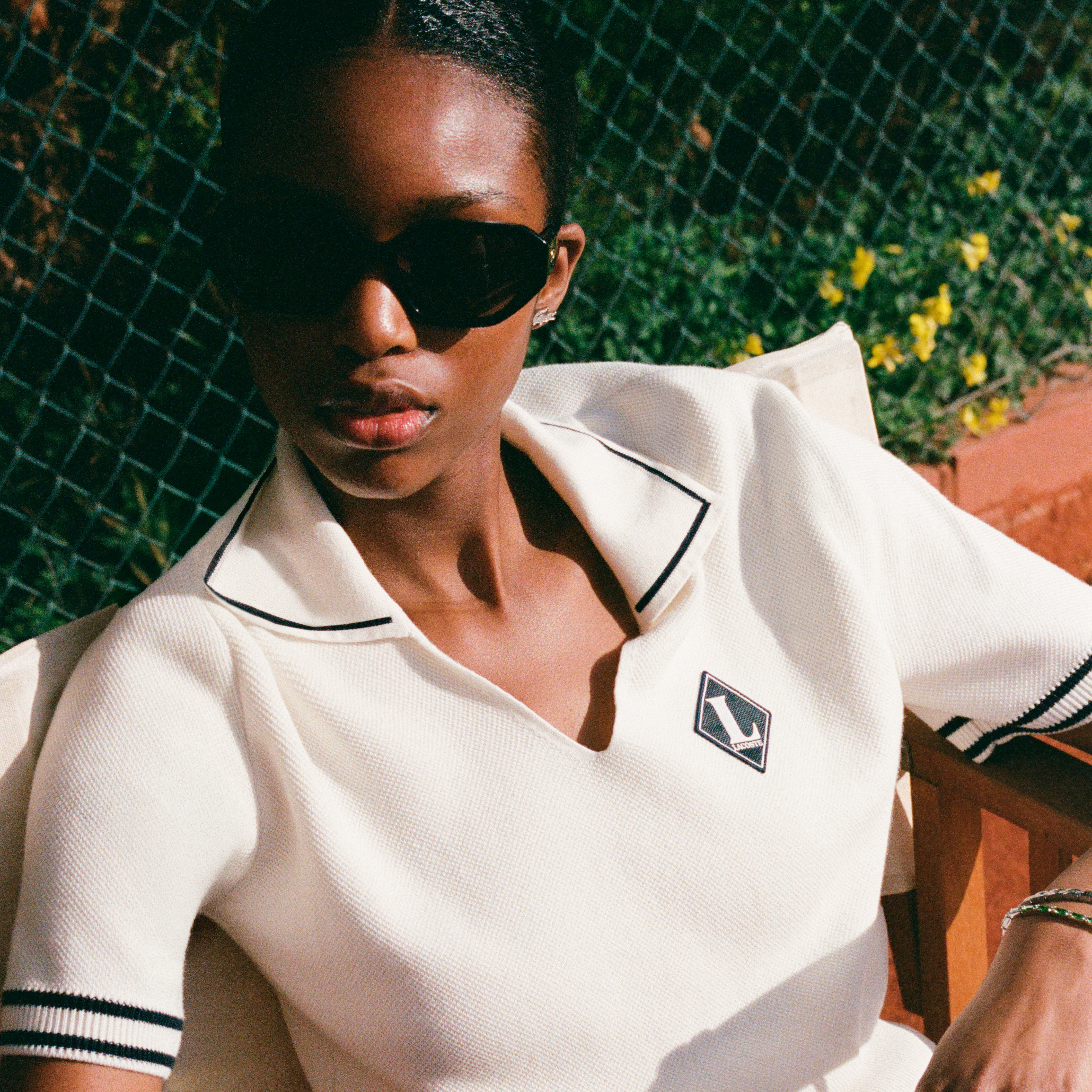 フランスメイド スキッパーネックポロシャツ