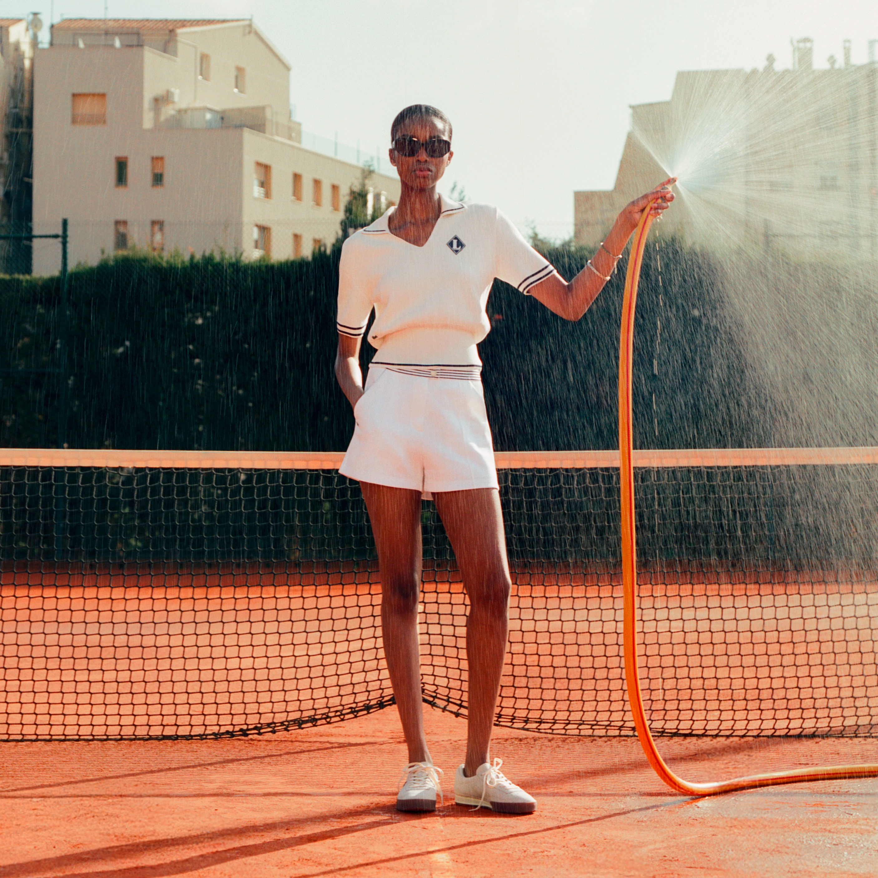 フランスメイド スキッパーネックポロシャツ