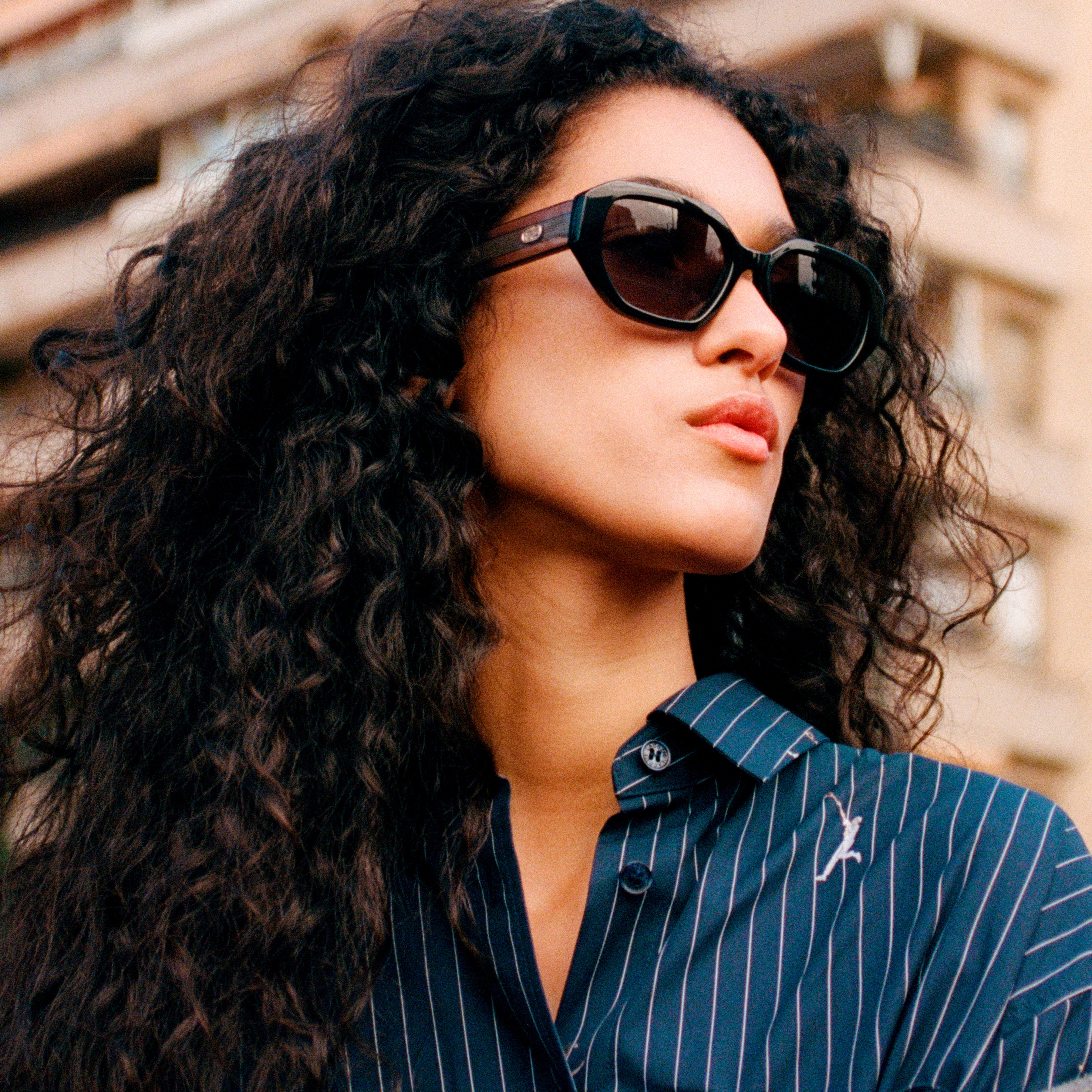 プレイヤージャカード ストライプオーバーサイズシャツ