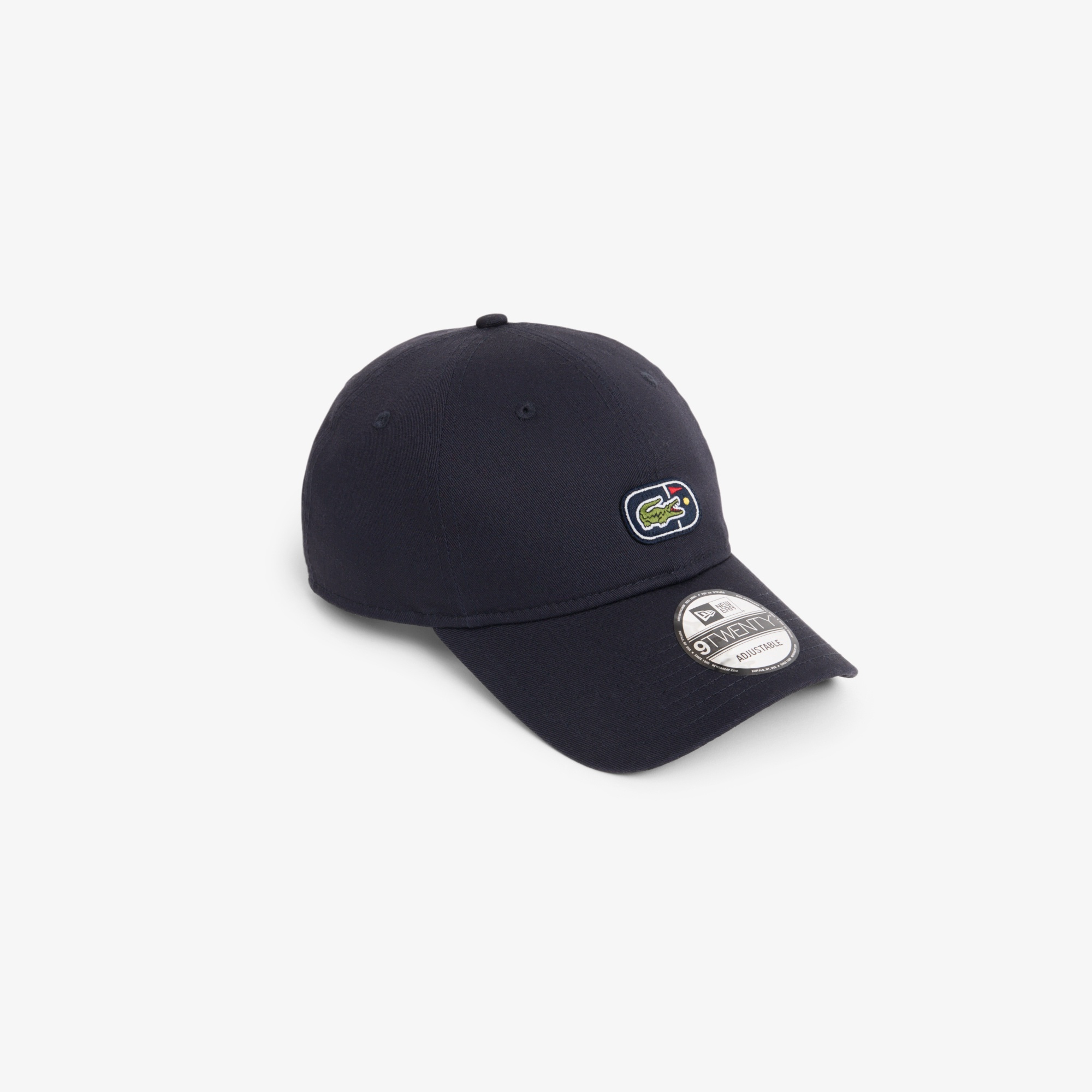 ラコステ×ニューエラ 9TWENTY ゴルフ&ワニロゴワッペンキャップ
