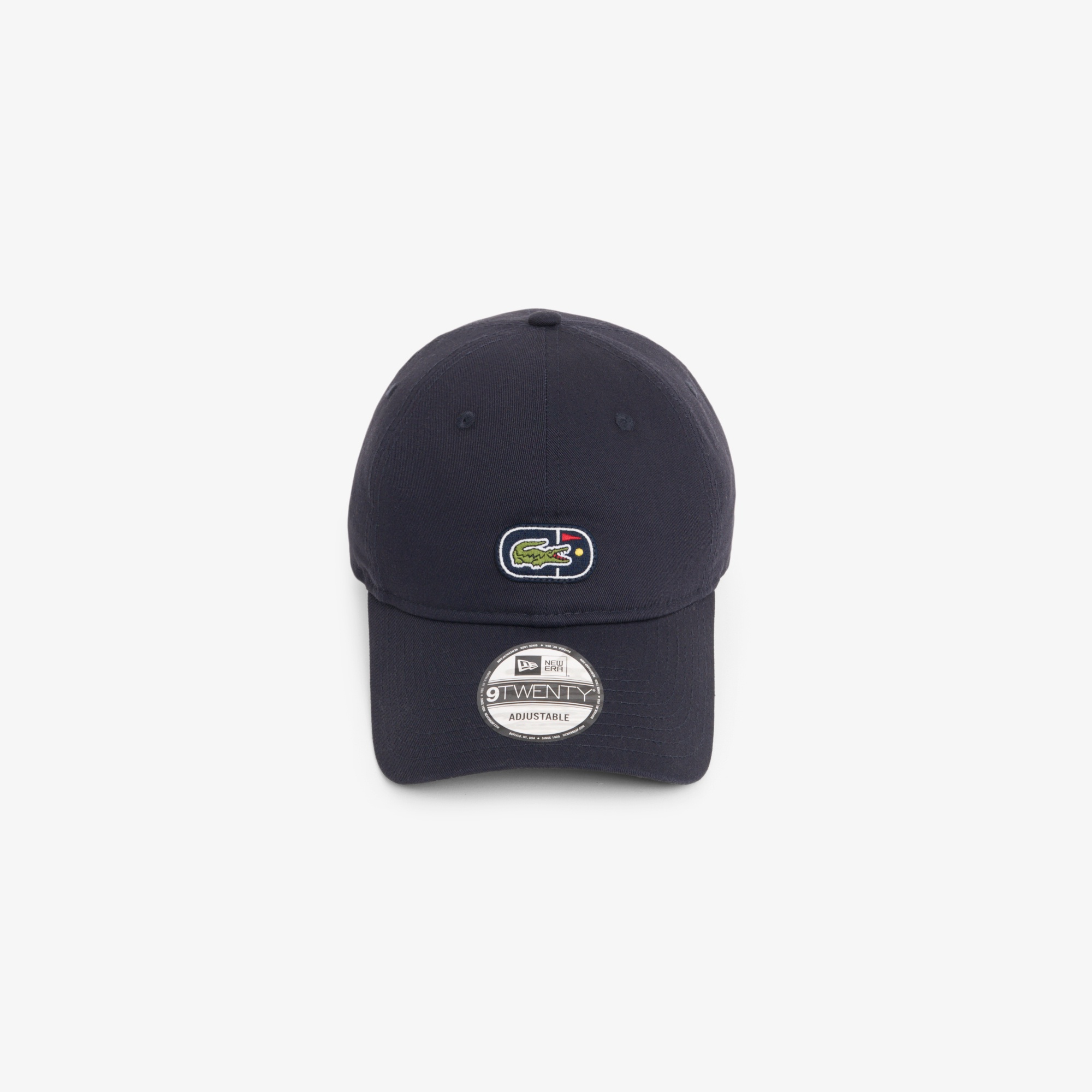 ラコステ×ニューエラ 9TWENTY ゴルフ&ワニロゴワッペンキャップ