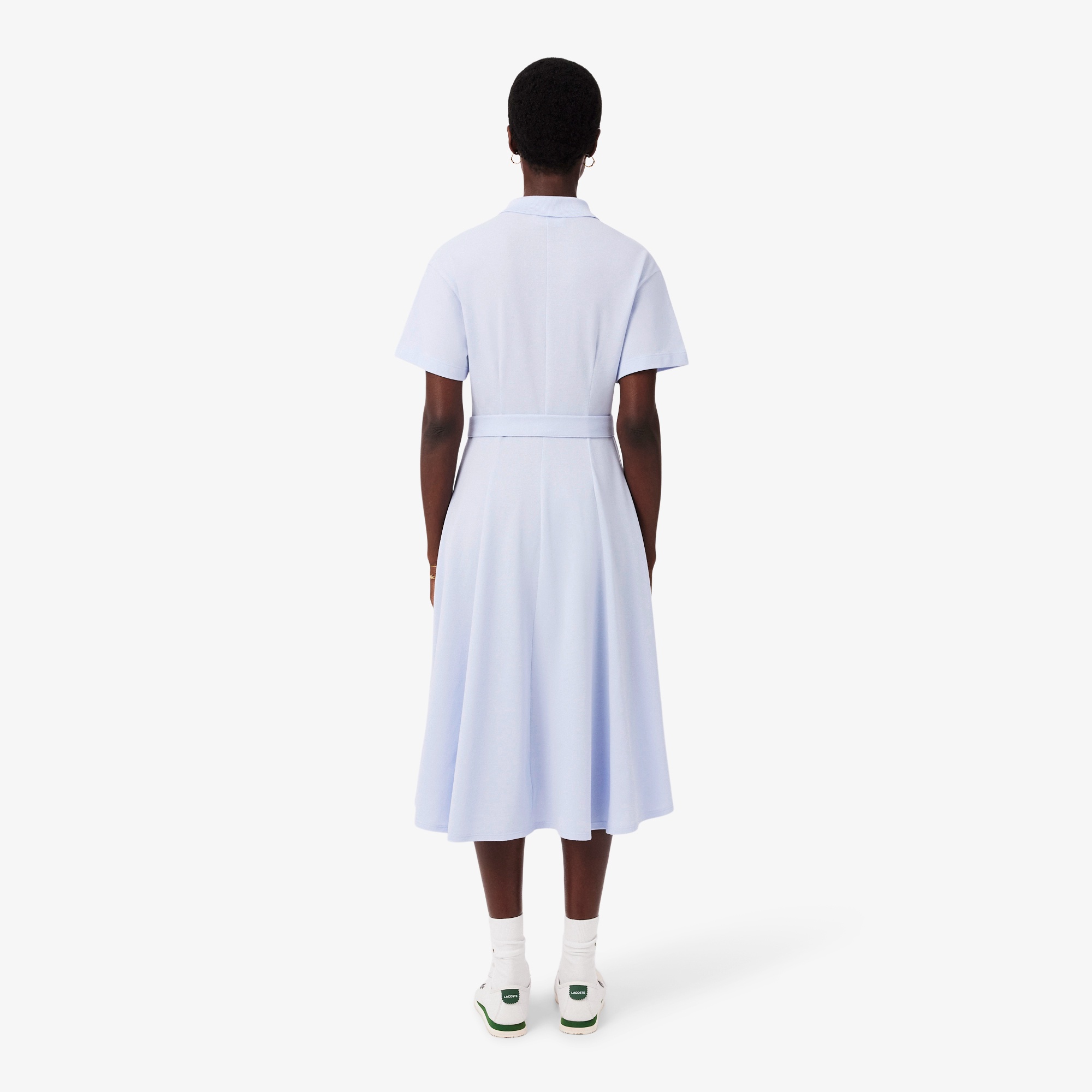 鹿の子地シャツドレス