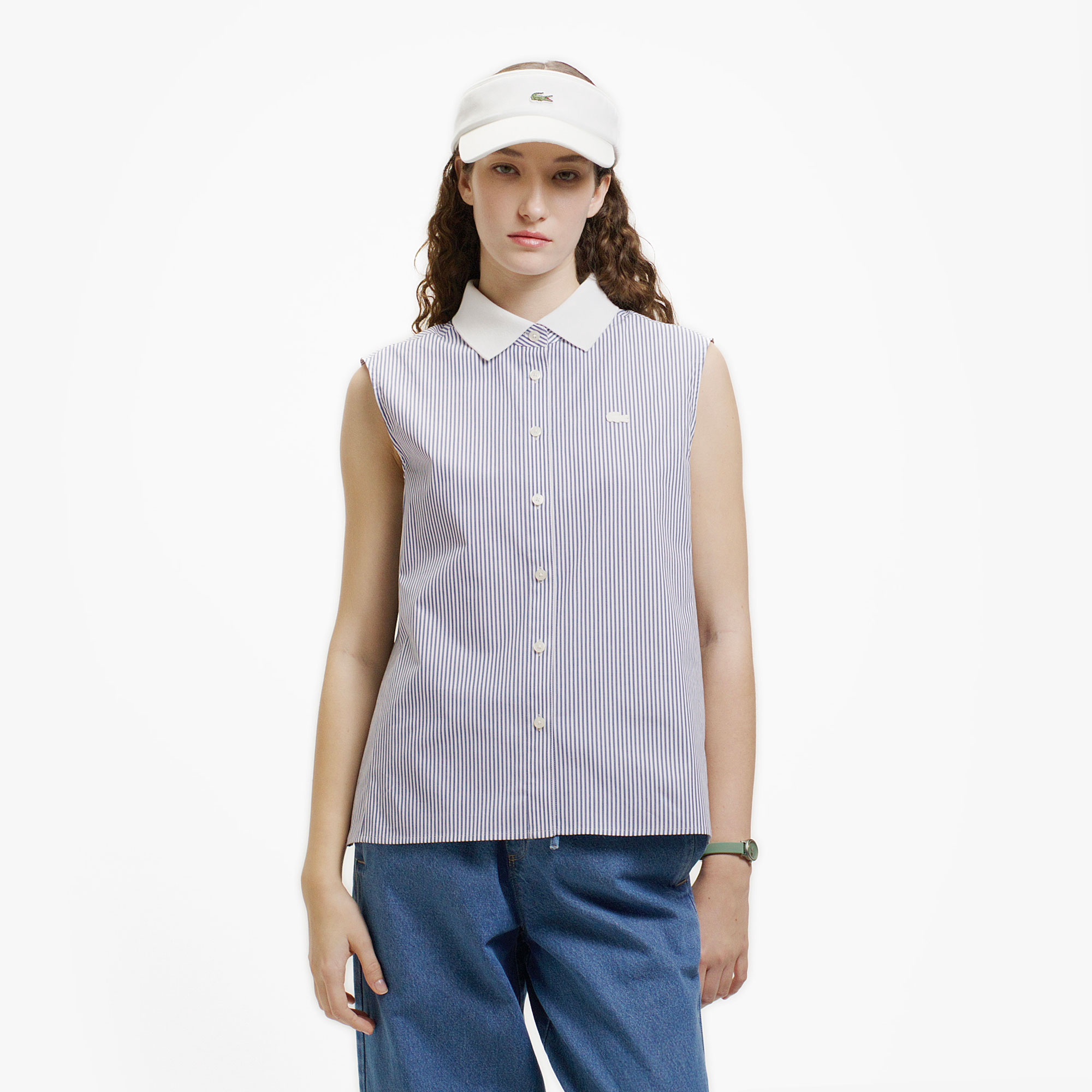 ノースリーブAラインシャツ