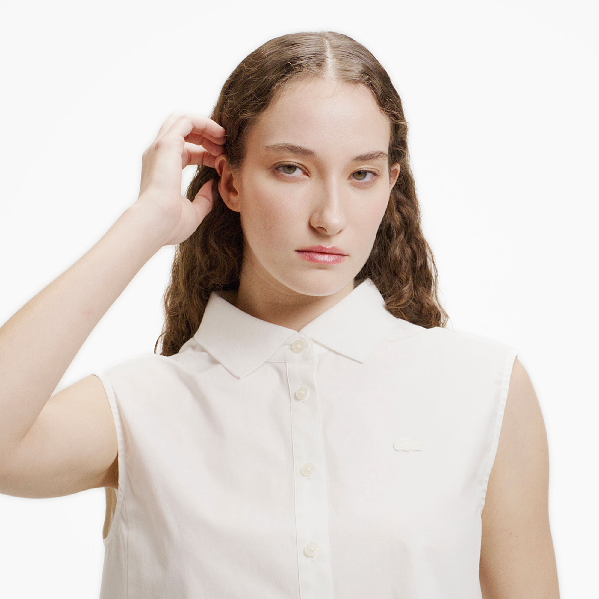 ノースリーブAラインシャツ