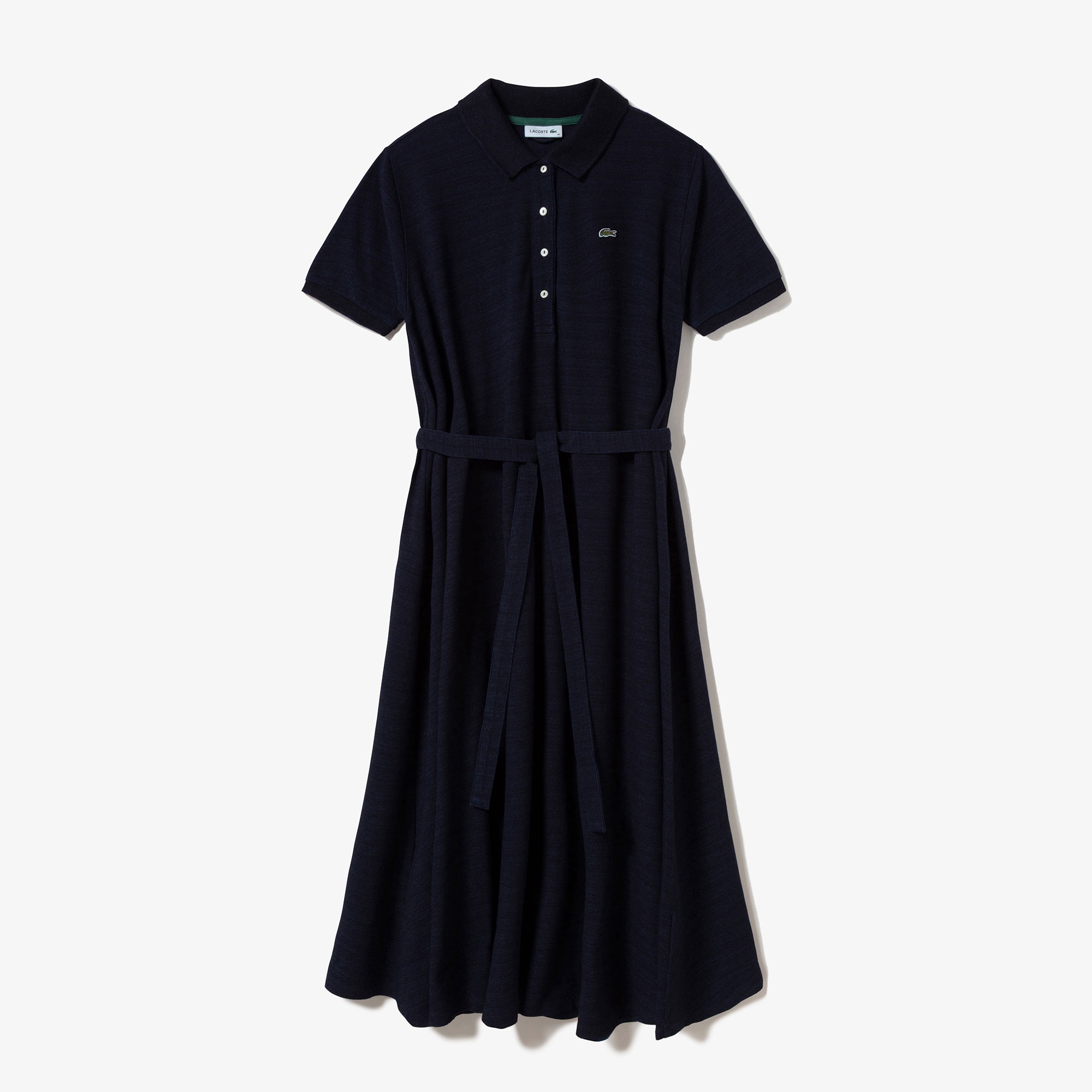 インディゴ鹿の子ポロドレス