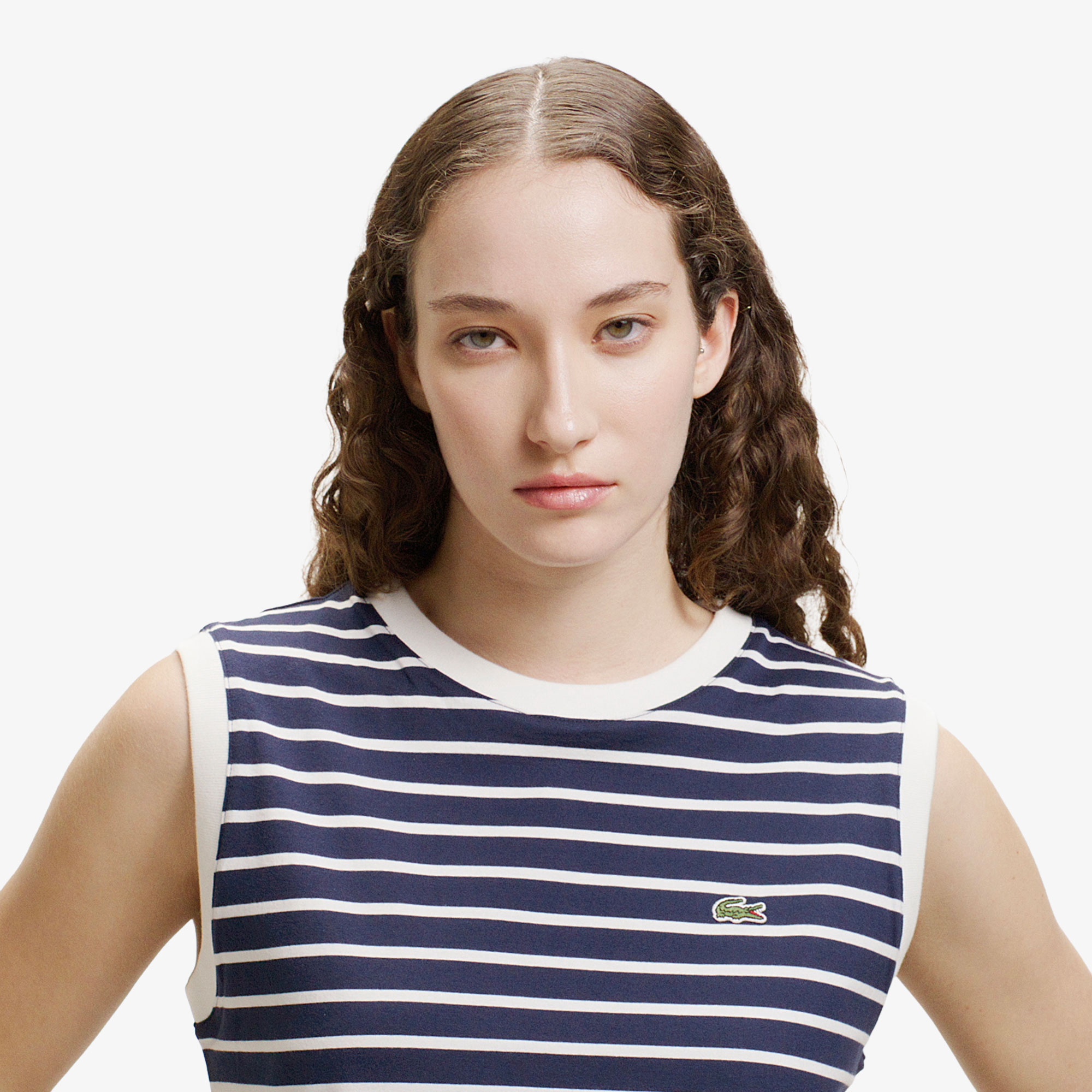 ノースリーブボーダーTシャツ