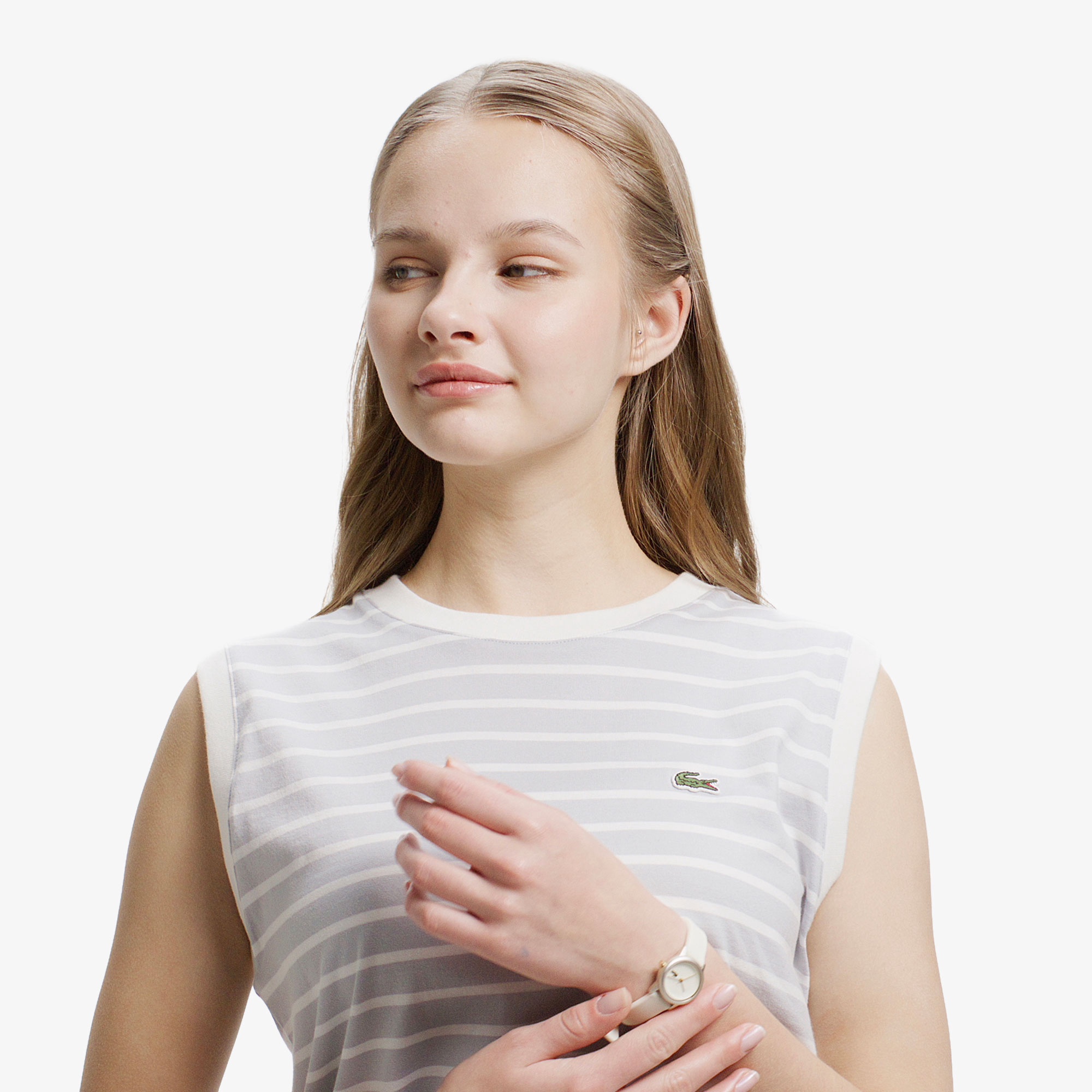 ノースリーブボーダーTシャツ