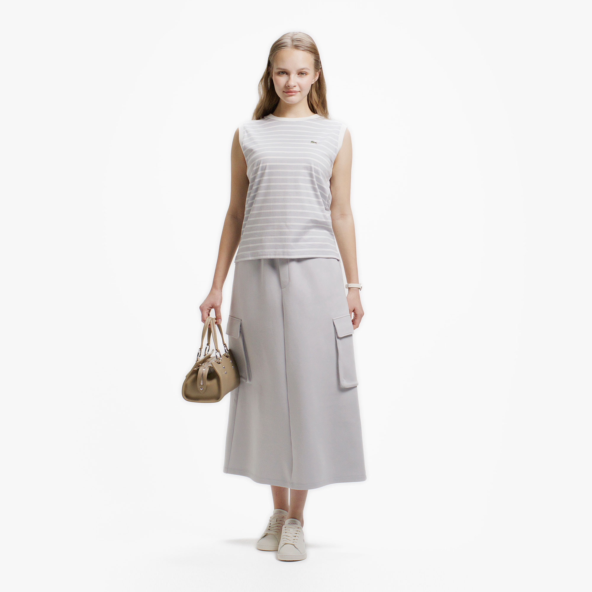 ノースリーブボーダーTシャツ