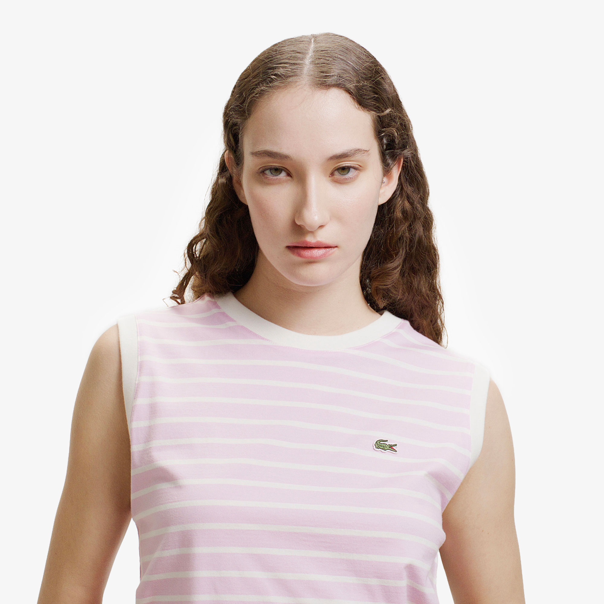 ノースリーブボーダーTシャツ