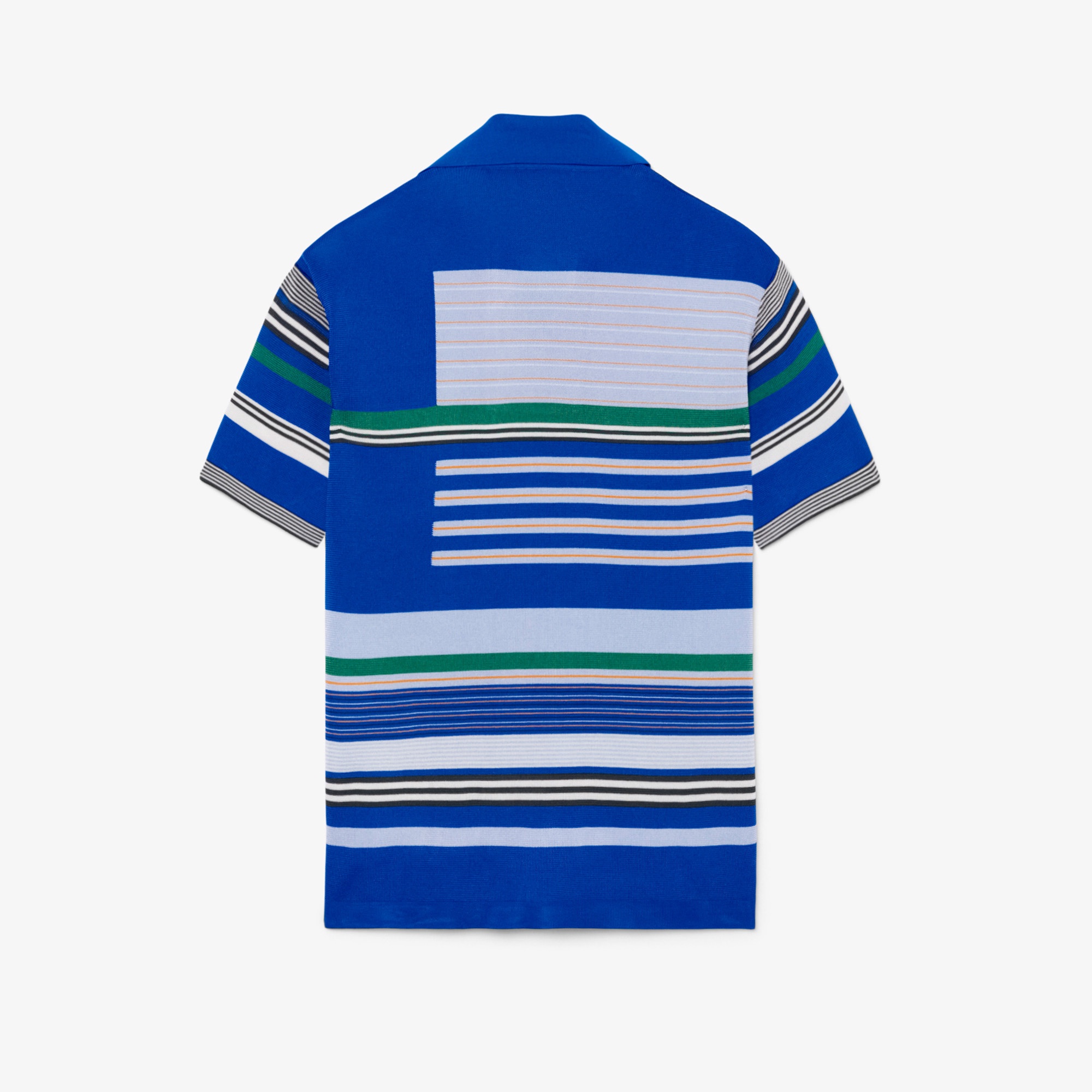 『SS26 Fashion Show』 マルチボーダーサテン鹿の子ポロシャツ