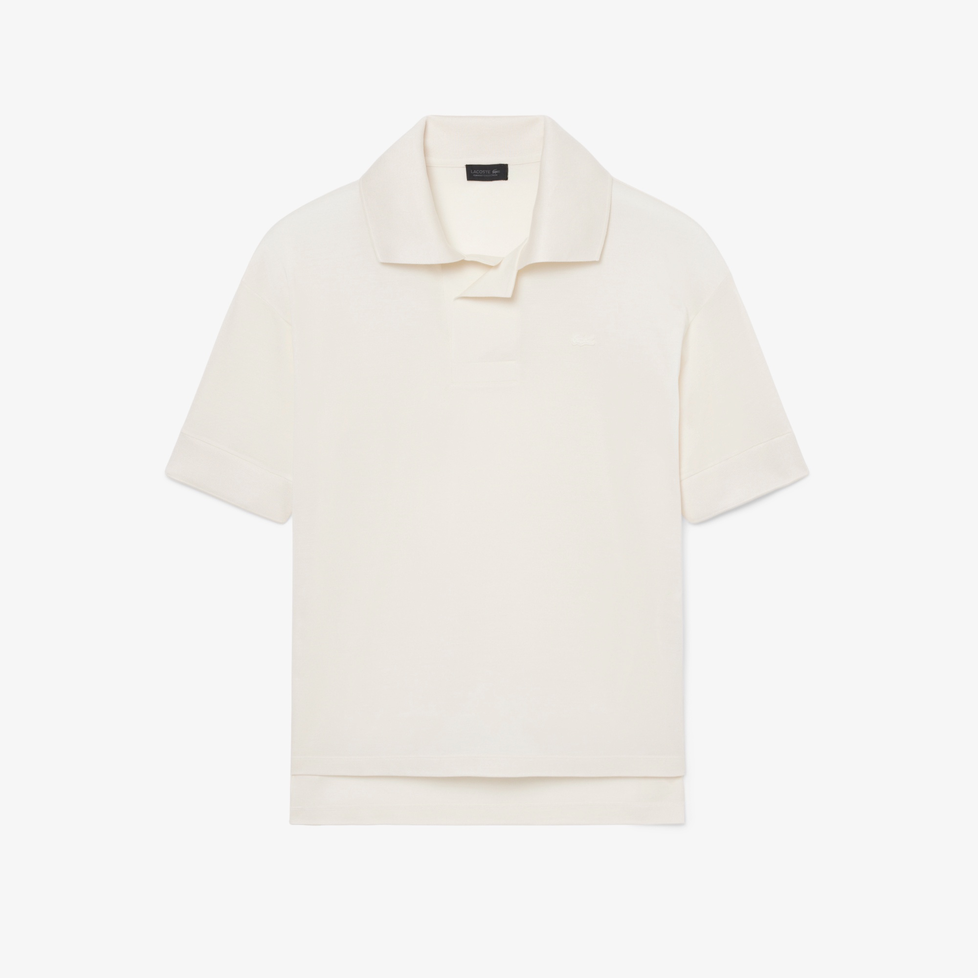 『SS26 Fashion Show』 シルク鹿の子ボタンレスポロシャツ