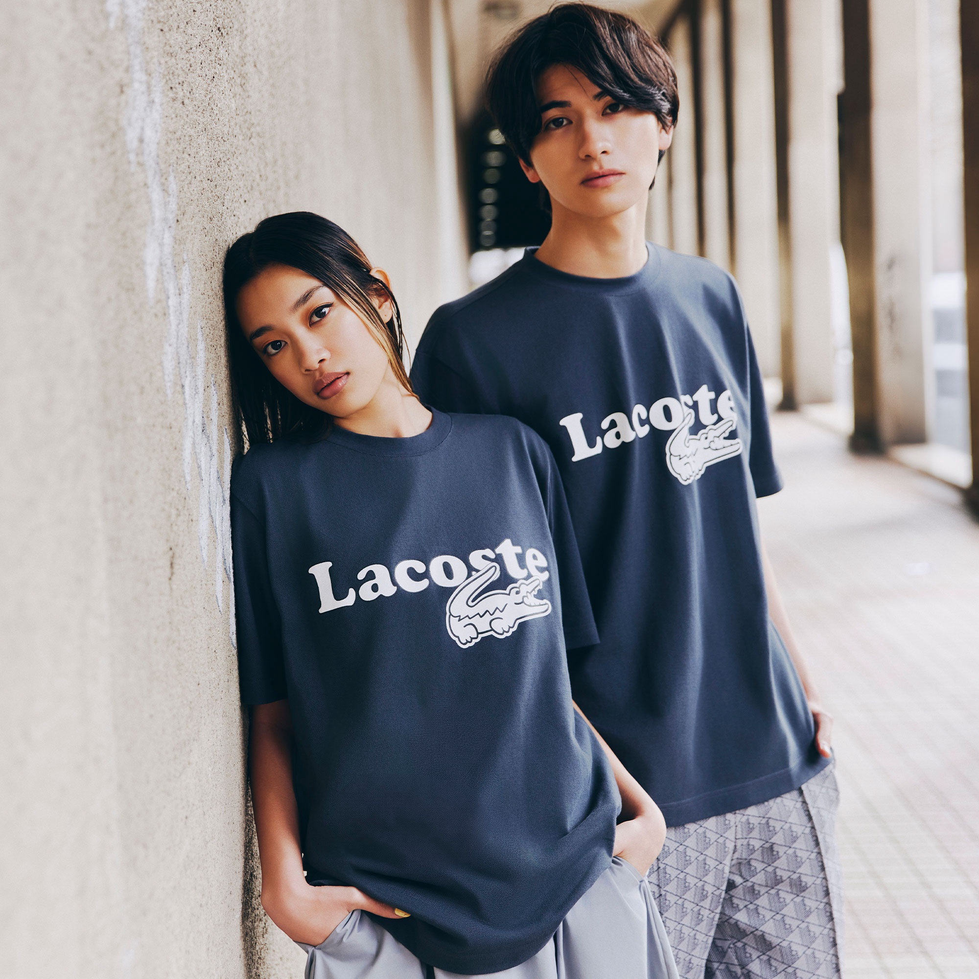 【オンライン限定】鹿の子地リラックスフィットTシャツ