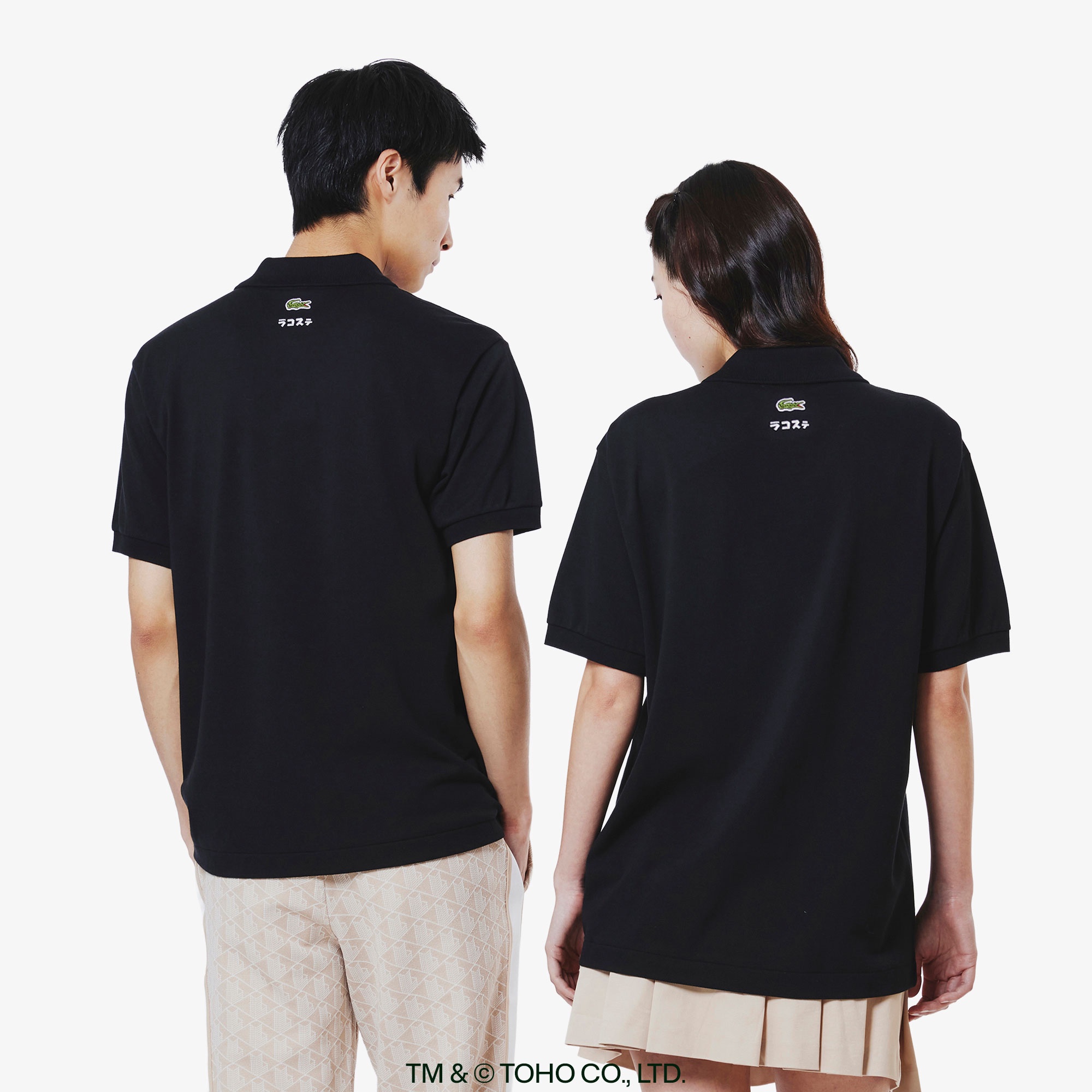 『LACOSTE+GODZILLA 2.0』 ゴジラヘッド ポロシャツ