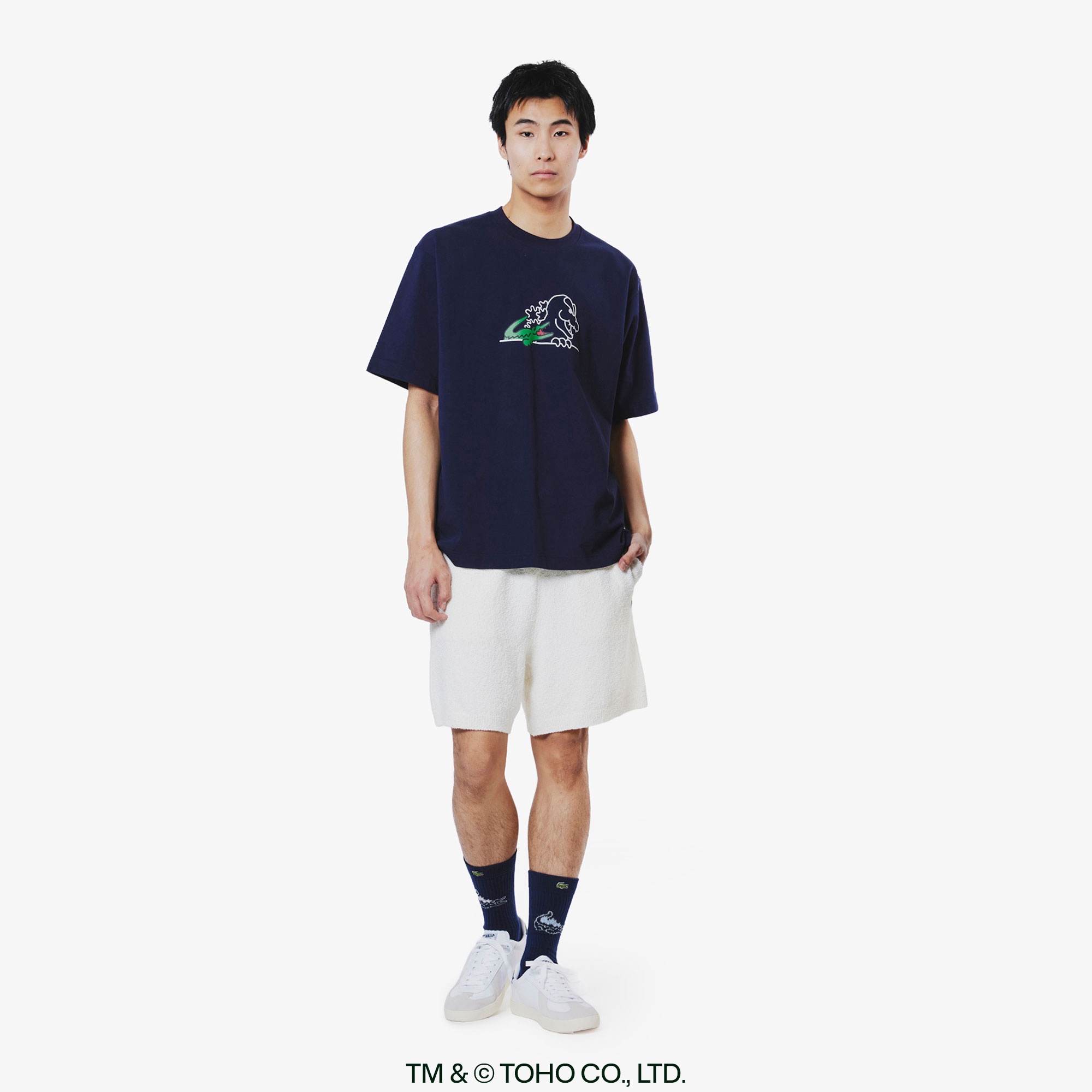 『LACOSTE+GODZILLA 2.0』 ゴジラ+ラコステ ソックス