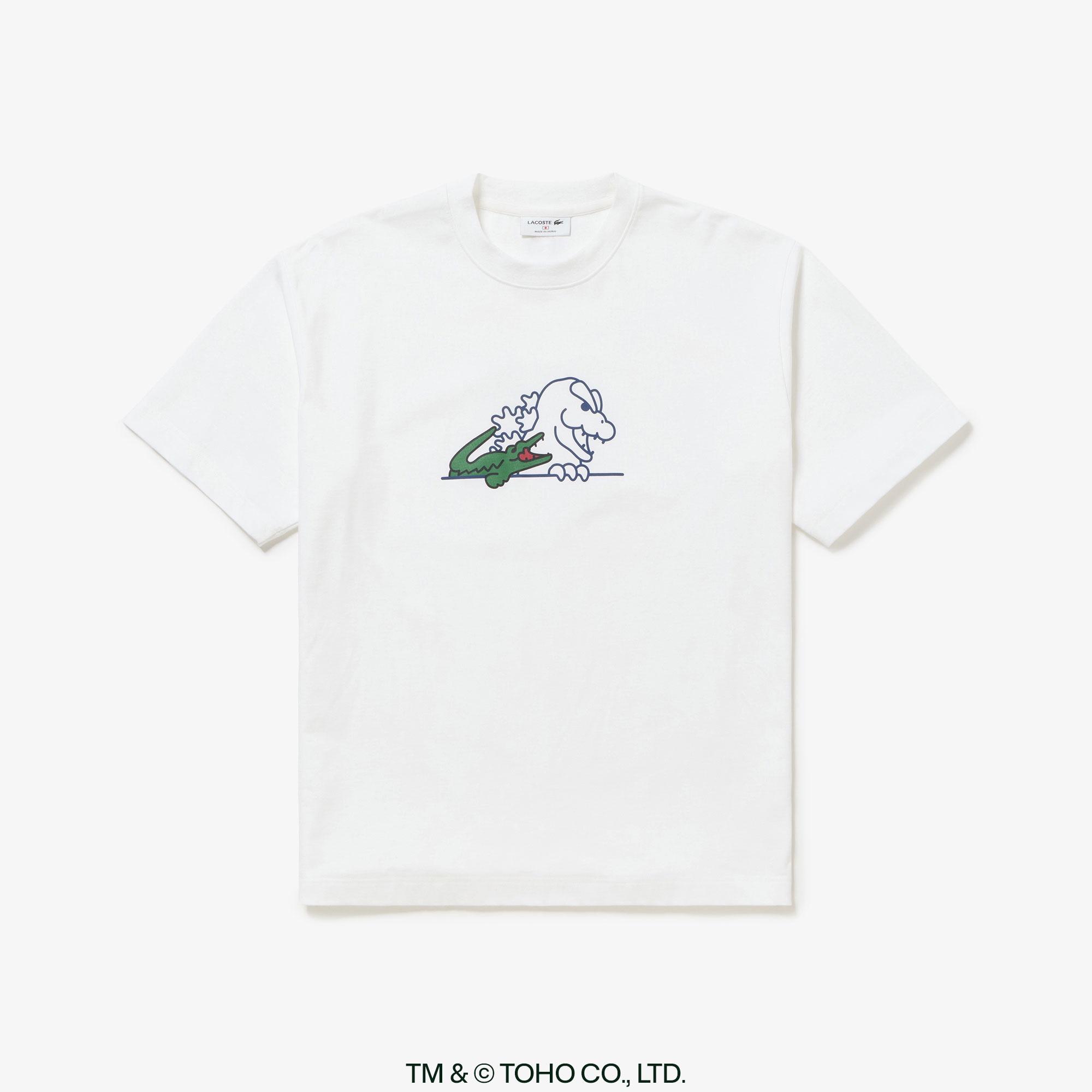 『LACOSTE+GODZILLA 2.0』 ゴジラヘッド Tシャツ