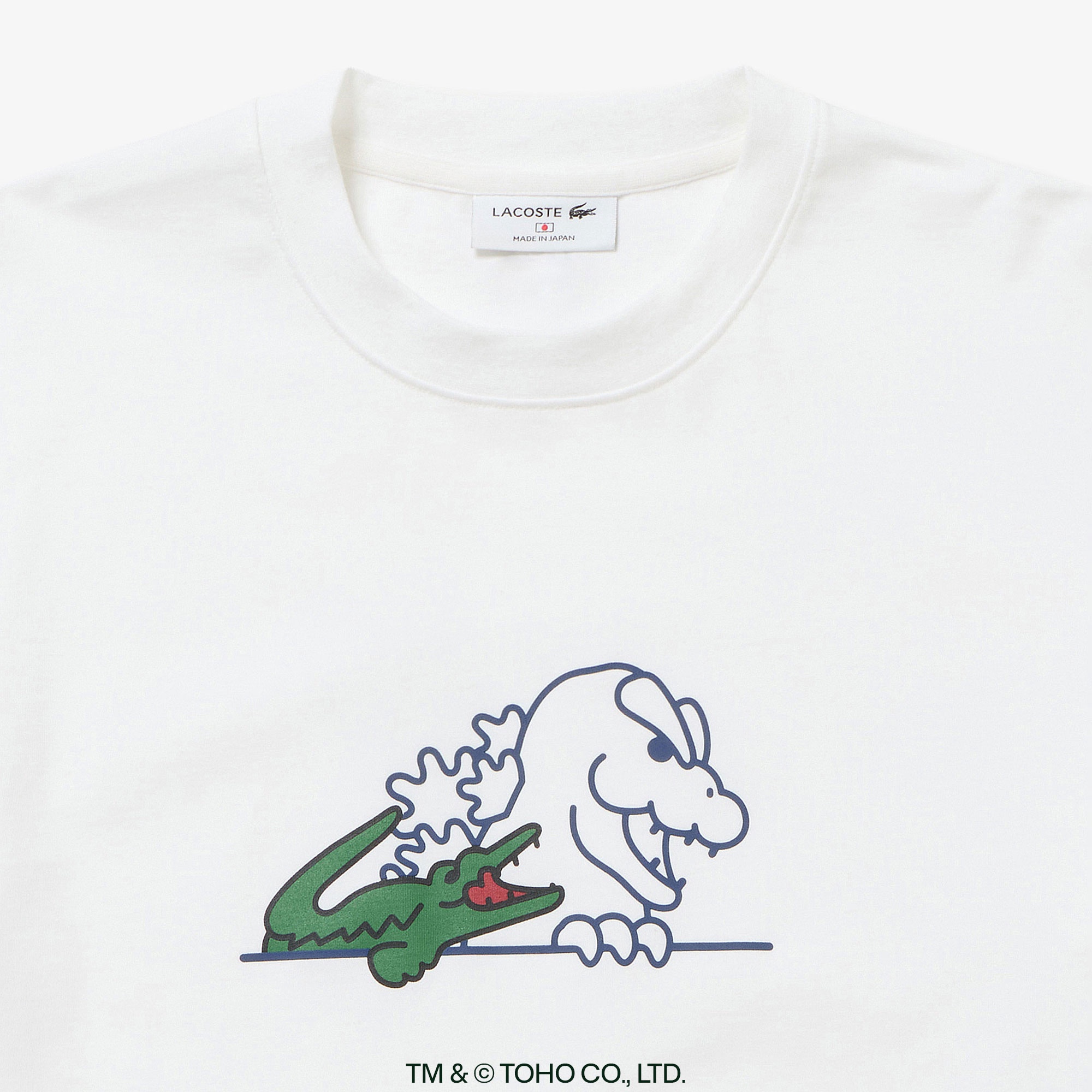 『LACOSTE+GODZILLA 2.0』 ゴジラヘッド Tシャツ