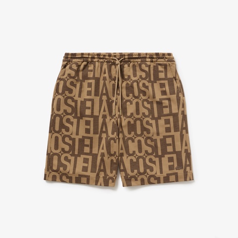 クールマックスブランドネームロゴ総柄ショートパンツ