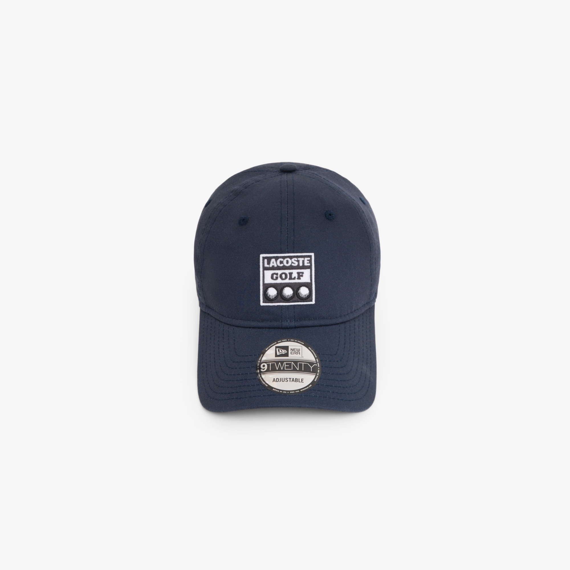 ラコステ×ニューエラ 9TWENTY アーカイブゴルフワッペンキャップ