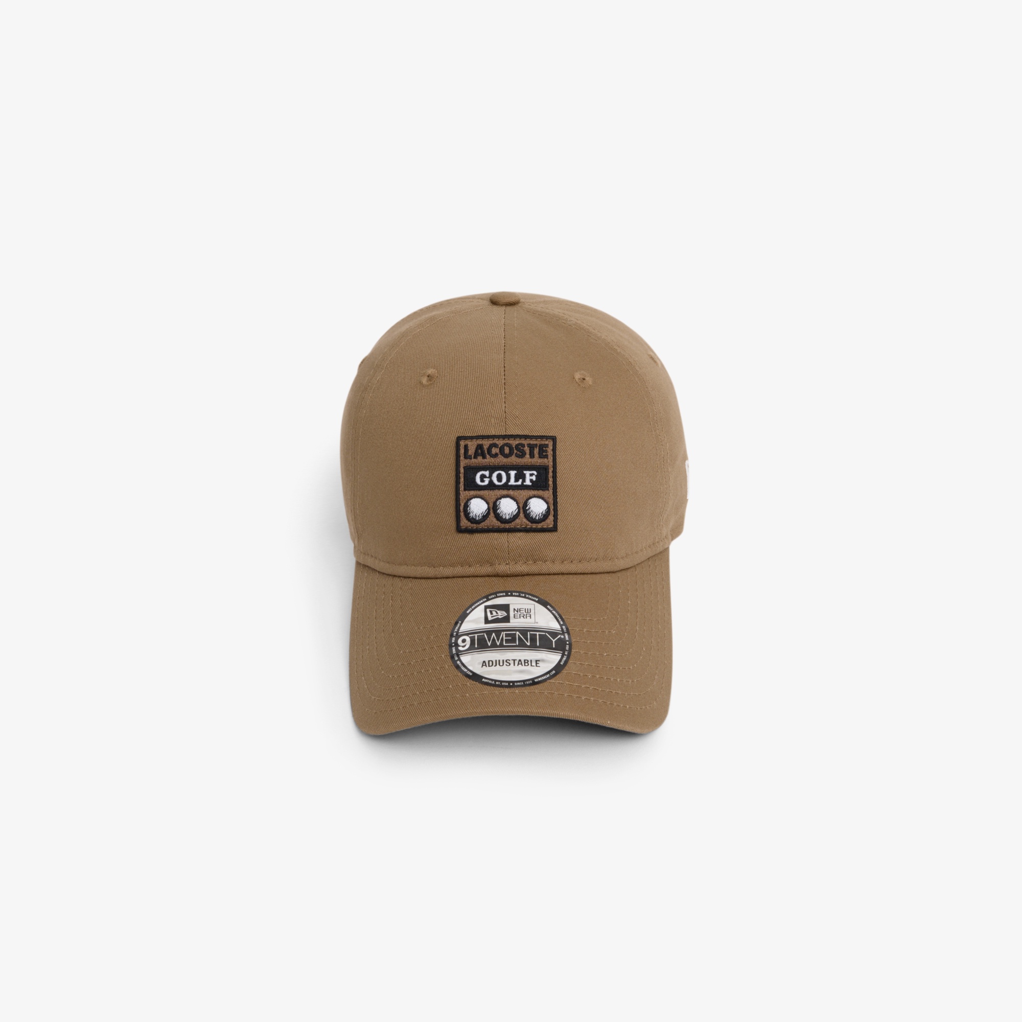 ラコステ×ニューエラ 9TWENTY アーカイブゴルフワッペンキャップ