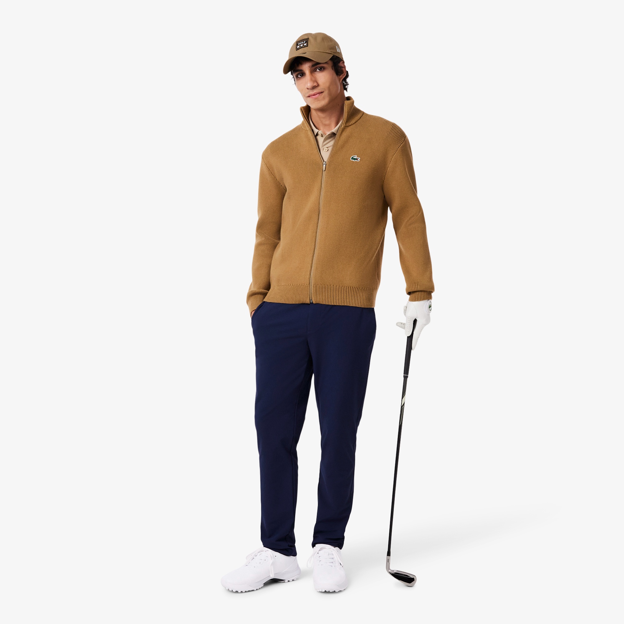ラコステ×ニューエラ 9TWENTY アーカイブゴルフワッペンキャップ