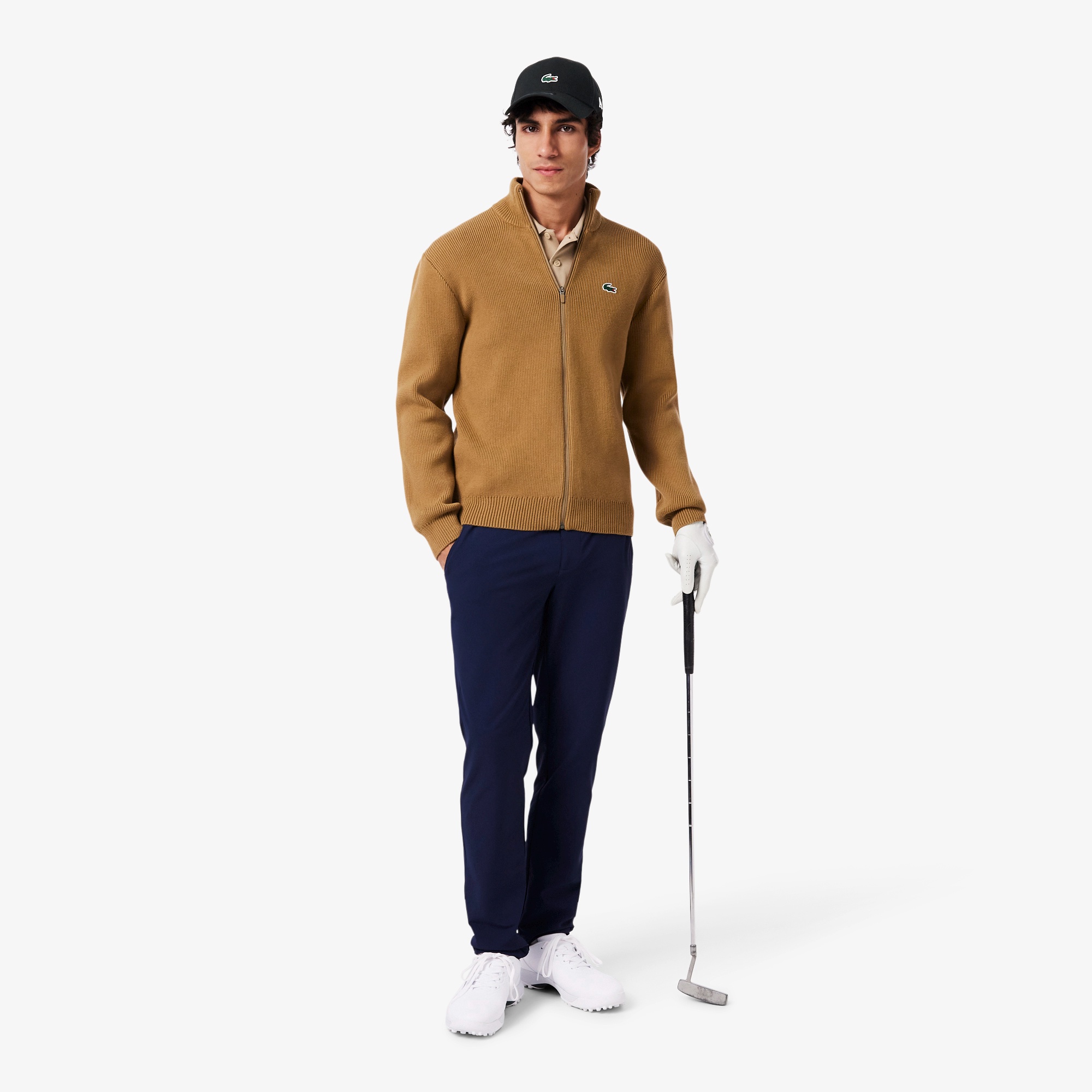 ラコステ×ニューエラ 9FORTY ワニロゴワンポイントキャップ