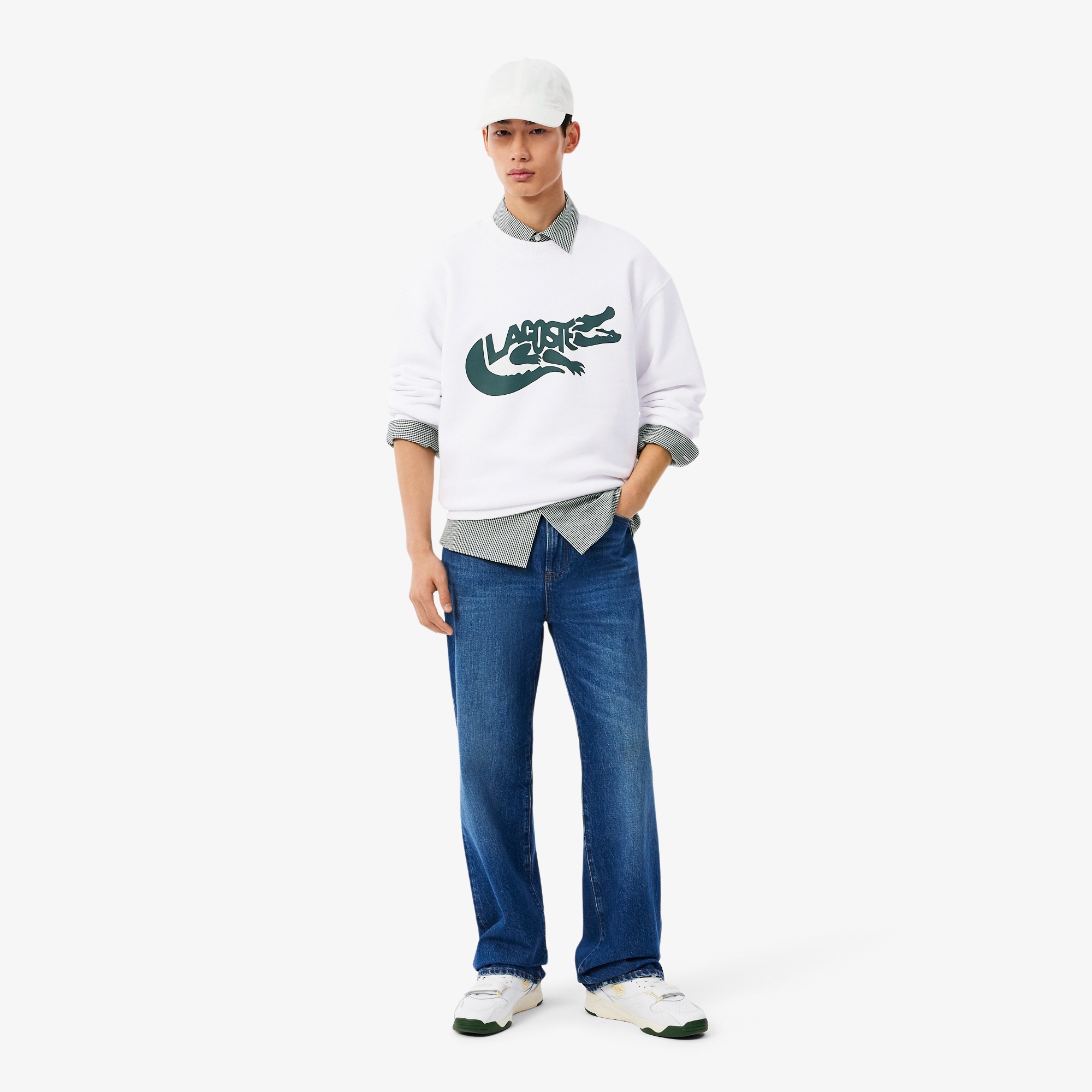 ビッグワニグラフィックロゴクルーネックスウェット