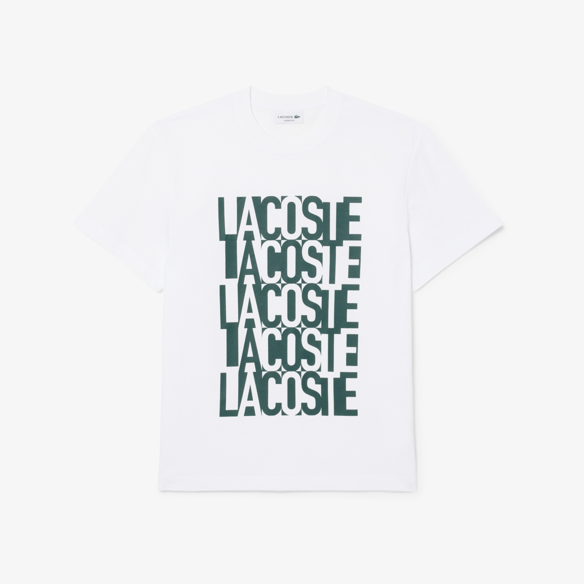 リピートロゴプリントコットンTシャツ