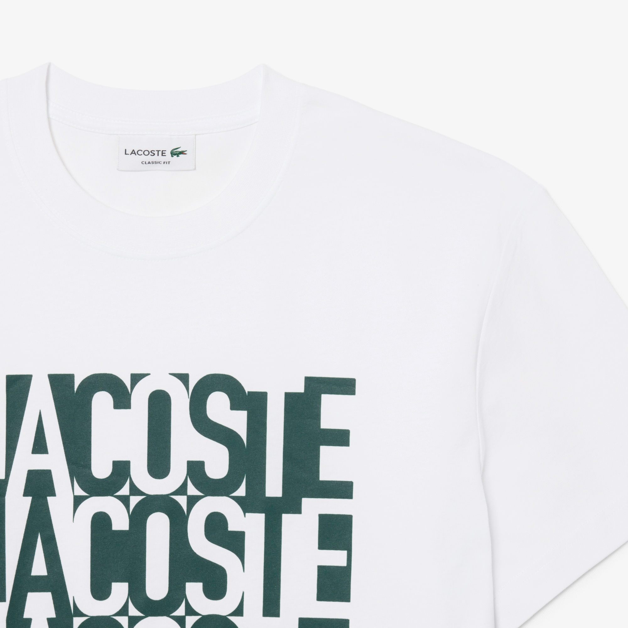 リピートロゴプリントコットンTシャツ