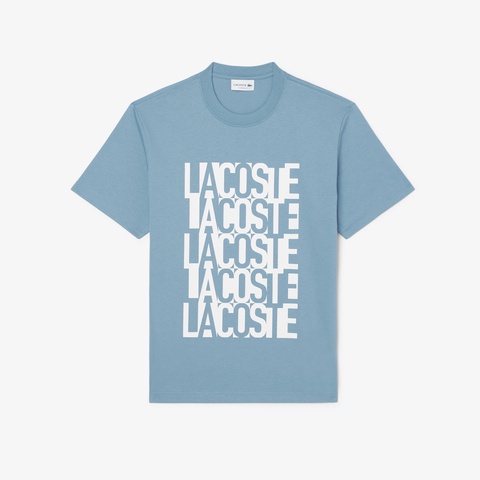 リピートロゴプリントコットンTシャツ