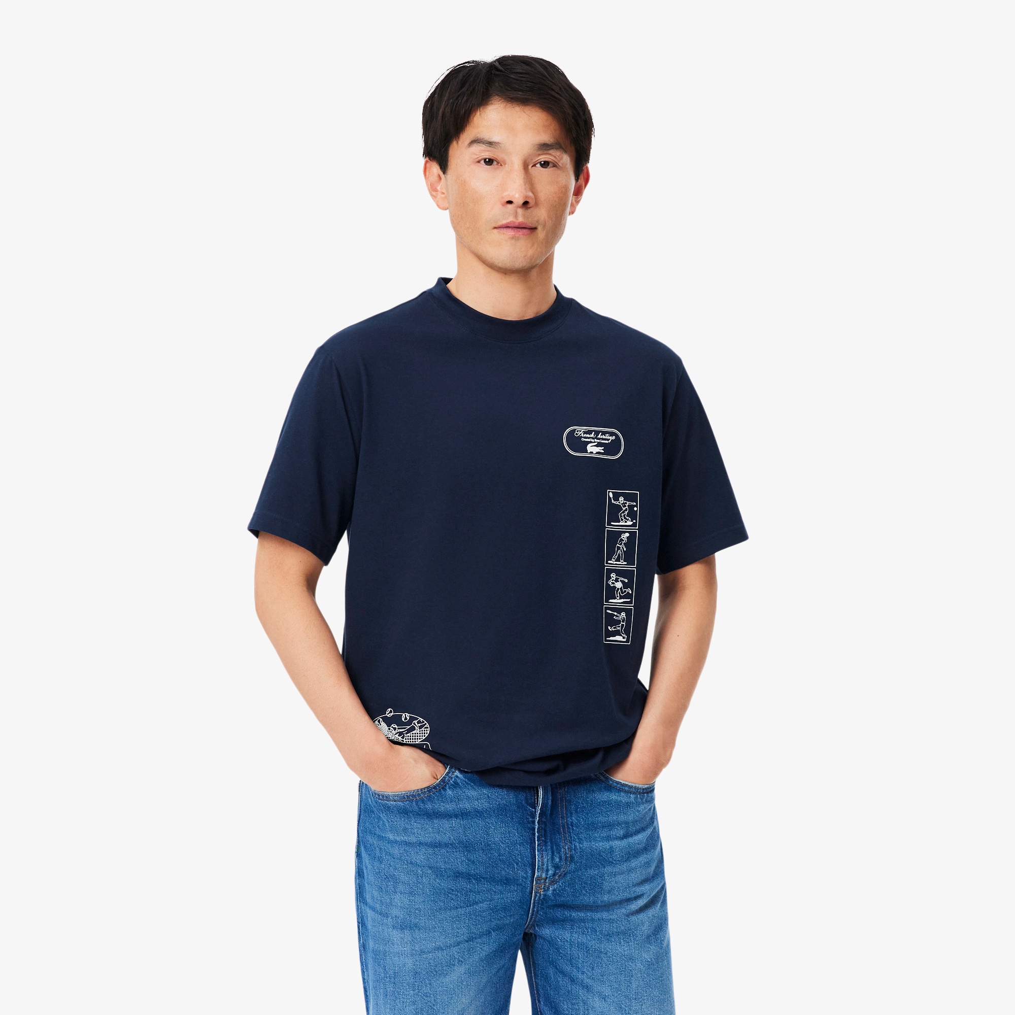 テニスヘリテージアシンメトリーグラフィックウルトラドライTシャツ
