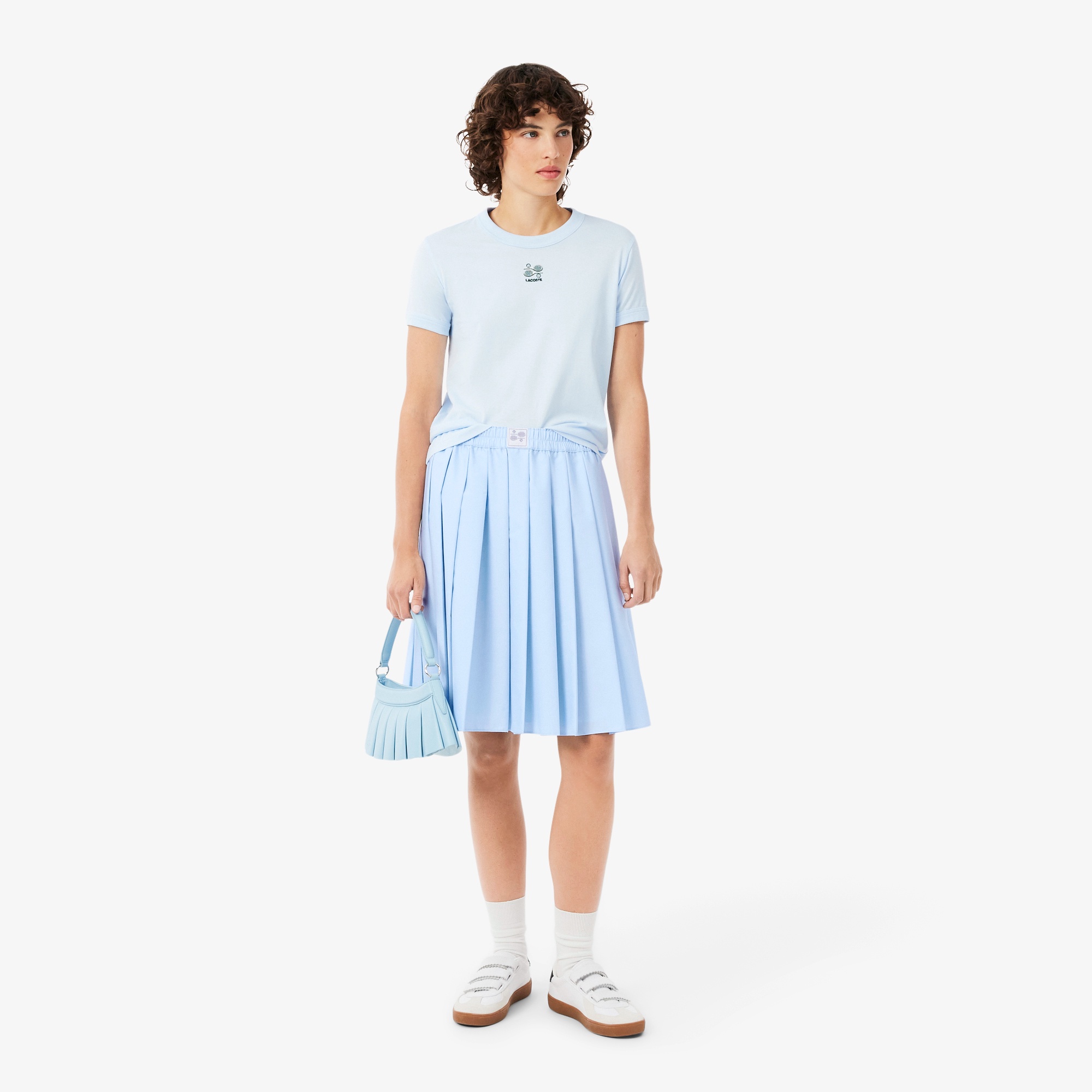プリーツミディスカート