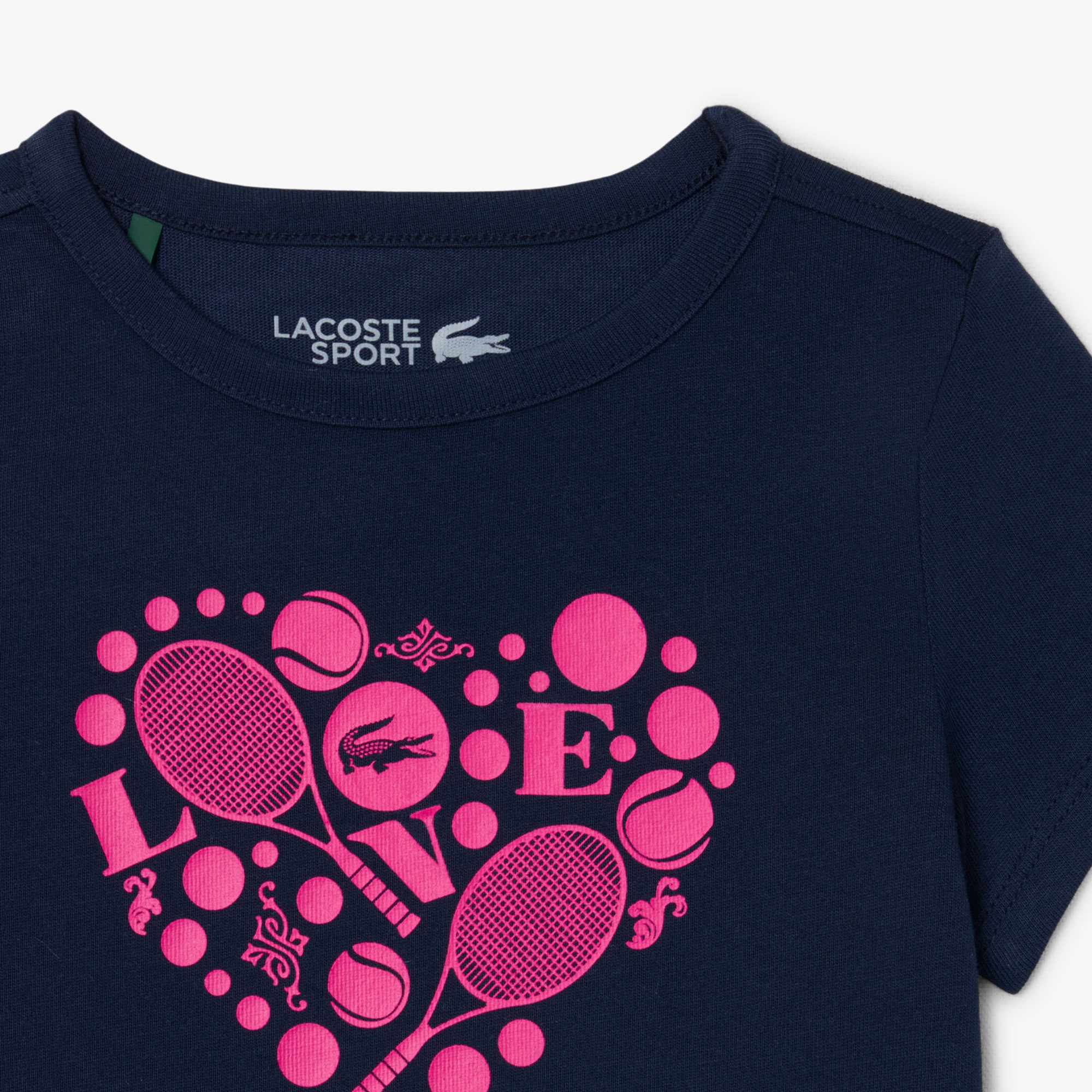 JUNIOR LOVEテニスグラフィックTシャツ