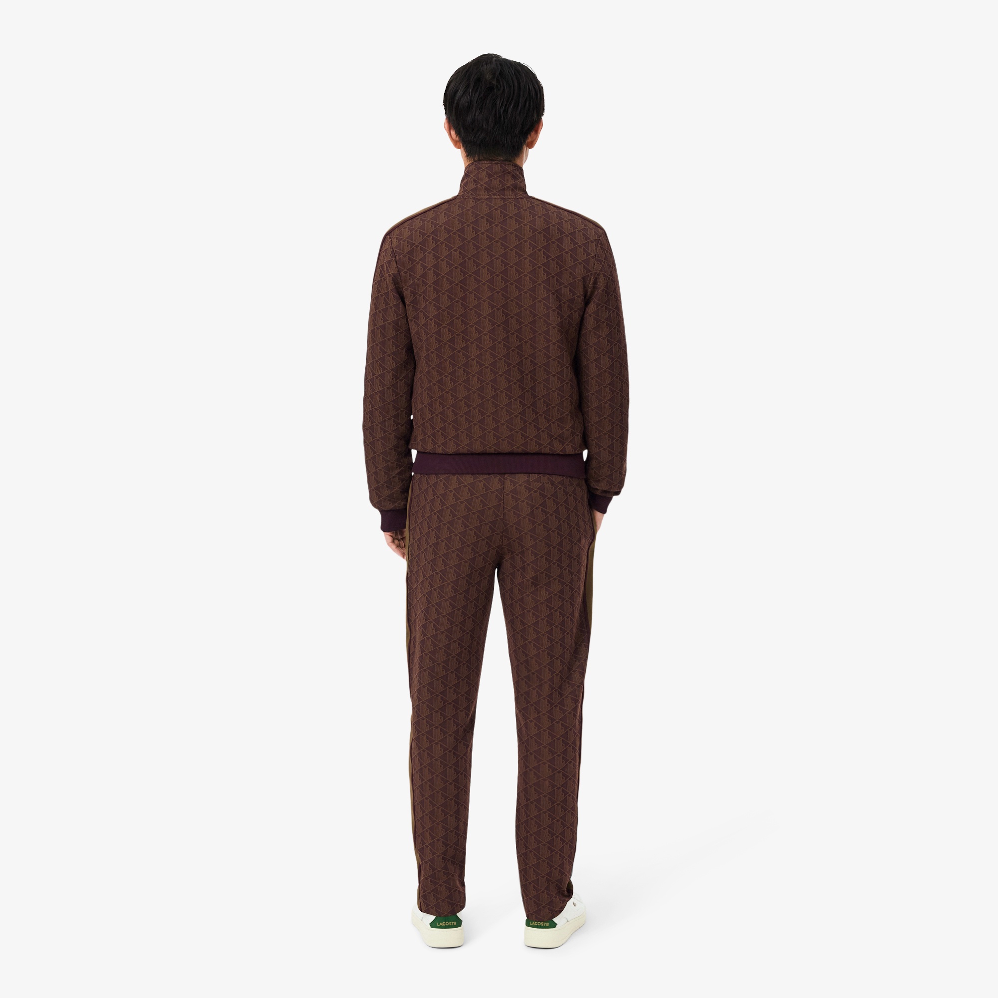 サイドテーピングモノグラムジャカードトラックパンツ