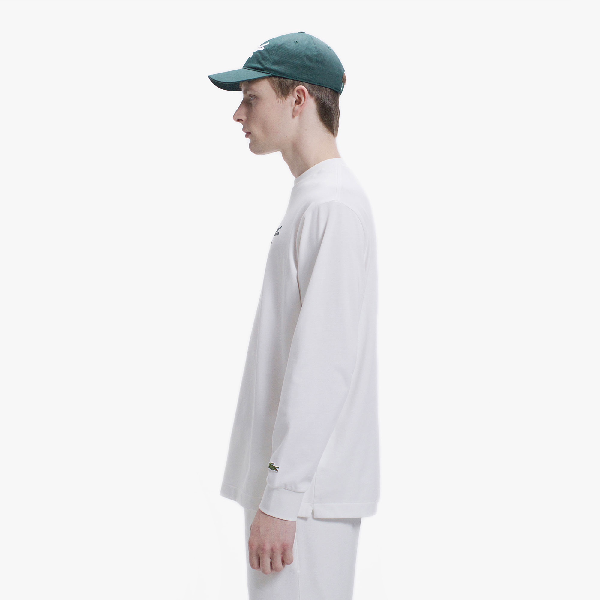 ネーム&ワニロゴグラフィック長袖Tシャツ