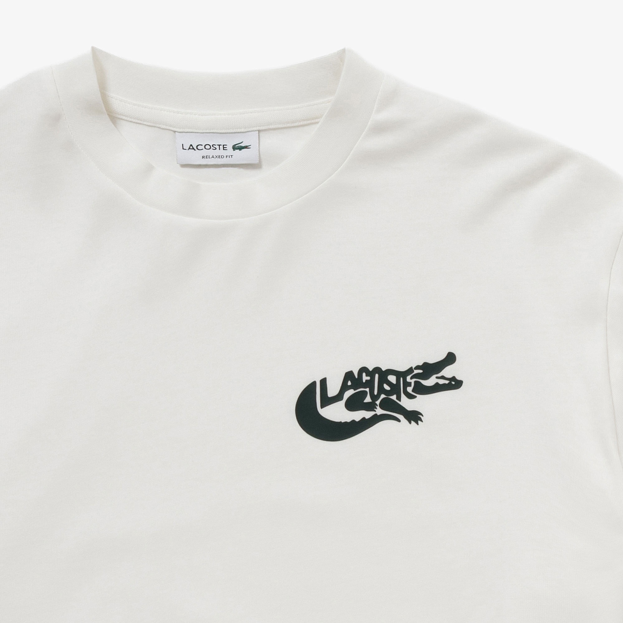 ネーム&ワニロゴグラフィック長袖Tシャツ