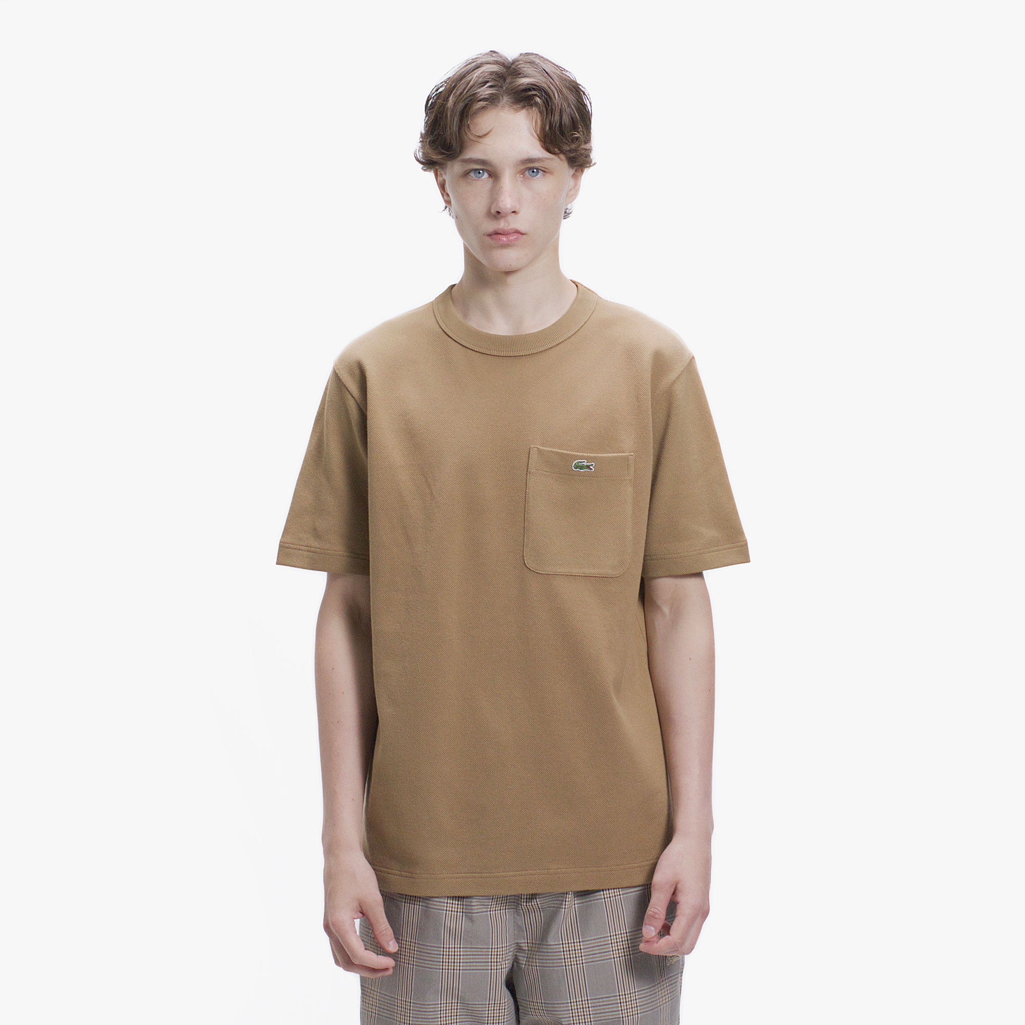 鹿の子地ポケット半袖Tシャツ