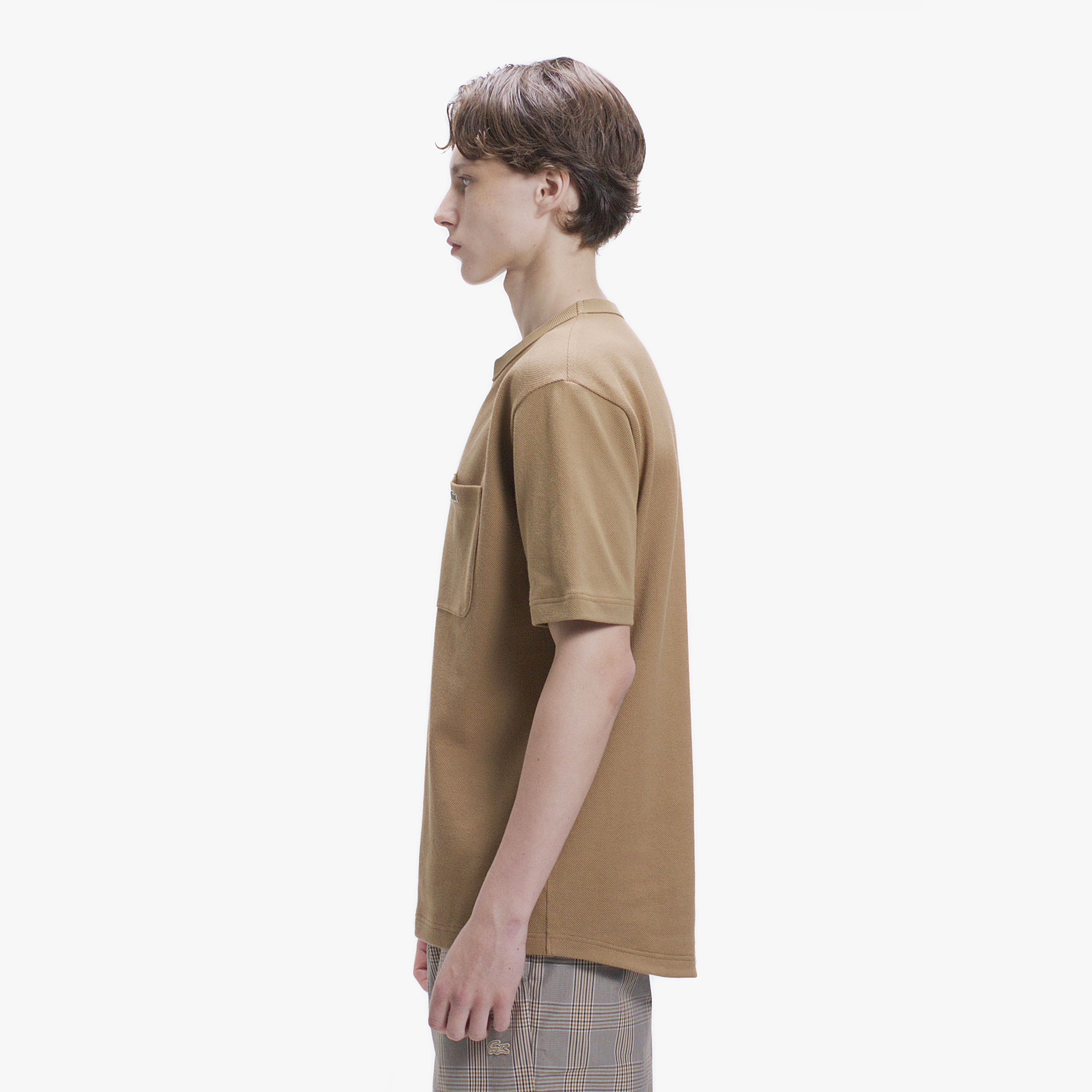 鹿の子地ポケット半袖Tシャツ