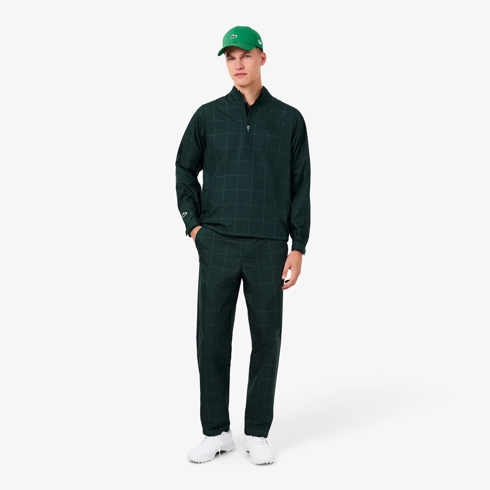 ラコステ×ニューエラ 9FORTY ワニロゴワンポイントキャップ