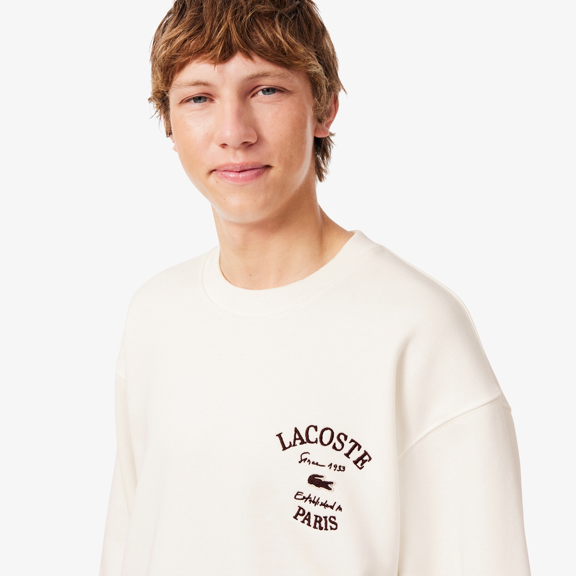 LACOSTE PARISアーチロゴスウェットシャツ